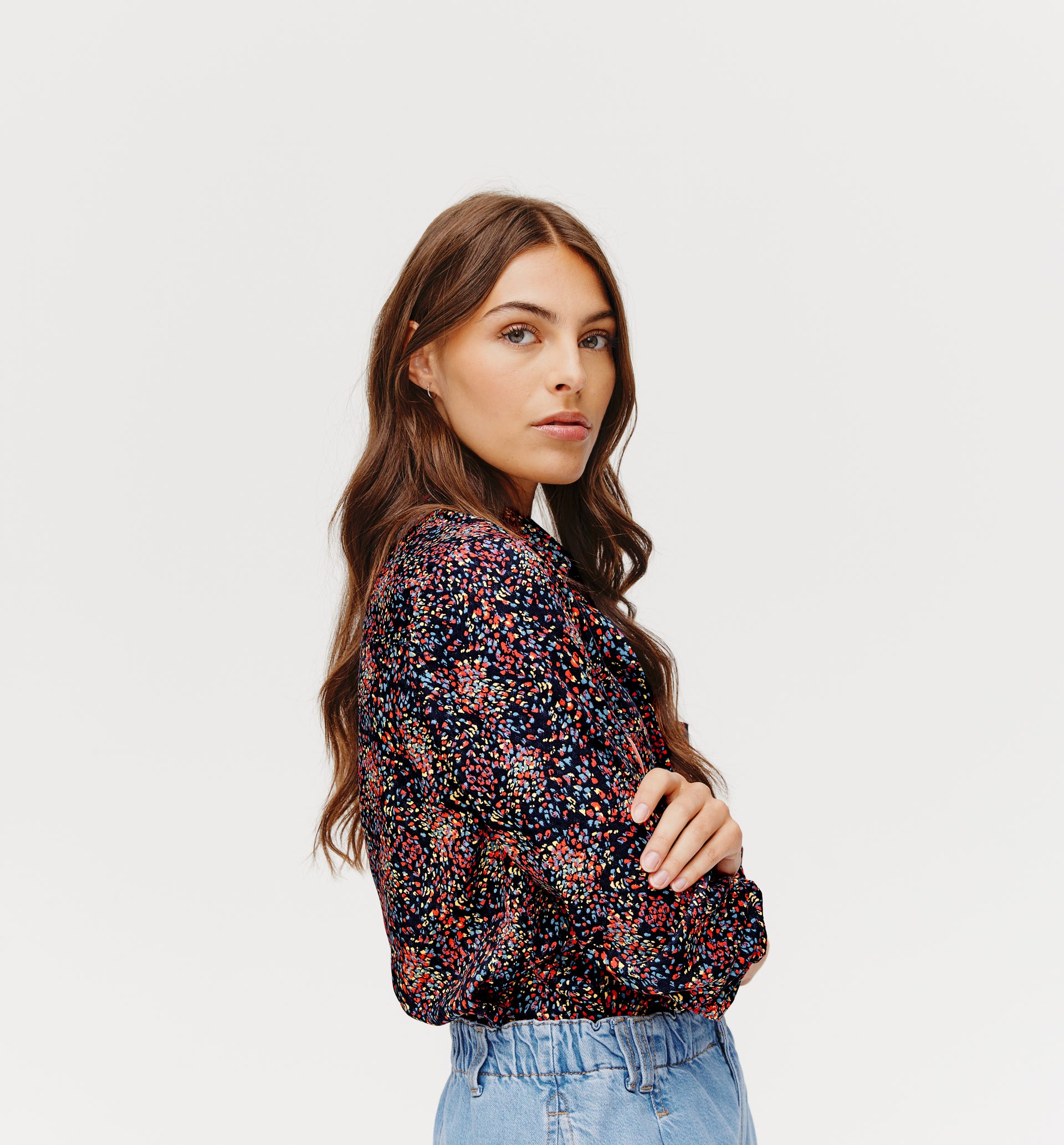 Bluse aus Viskose