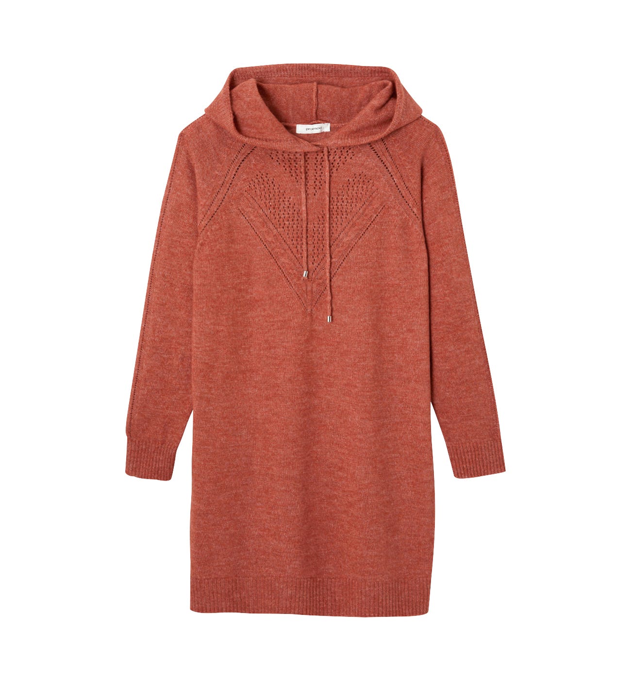 Pulloverkleid mit Kapuze