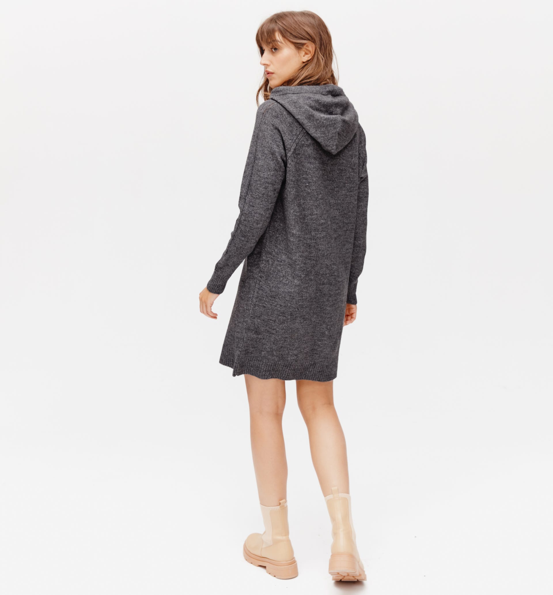 Hooded jumper dress