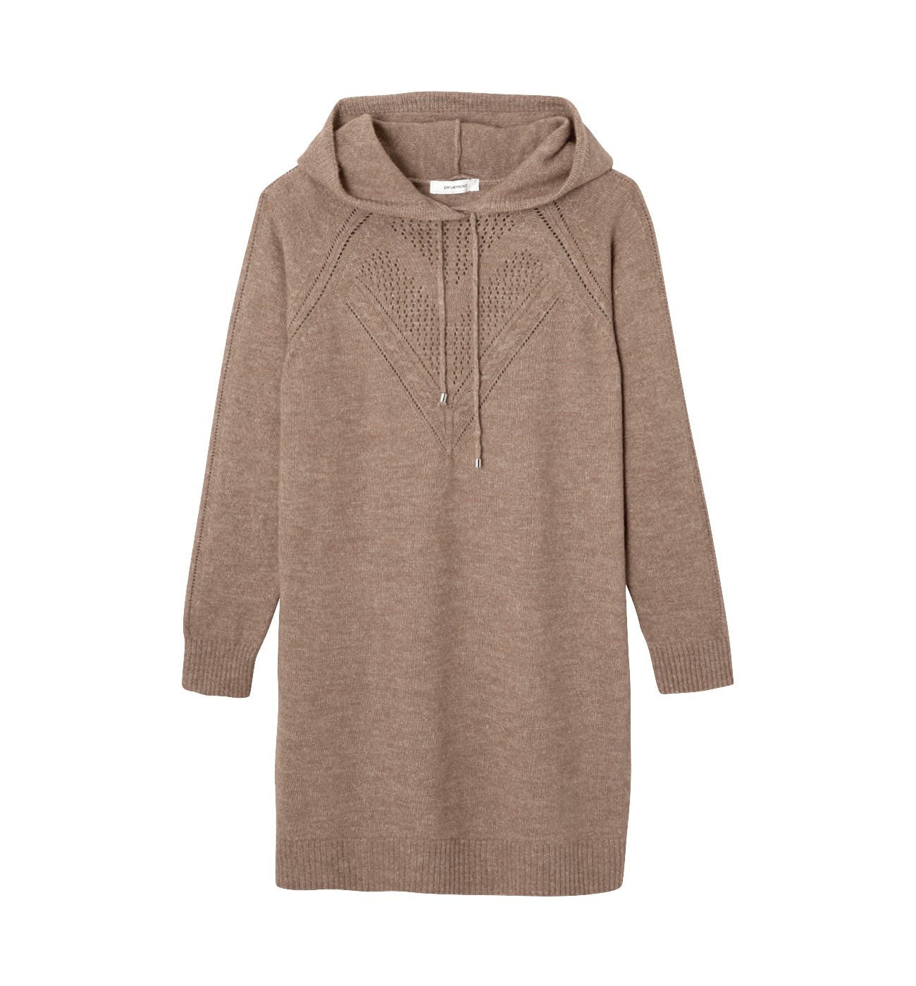 Pulloverkleid mit Kapuze
