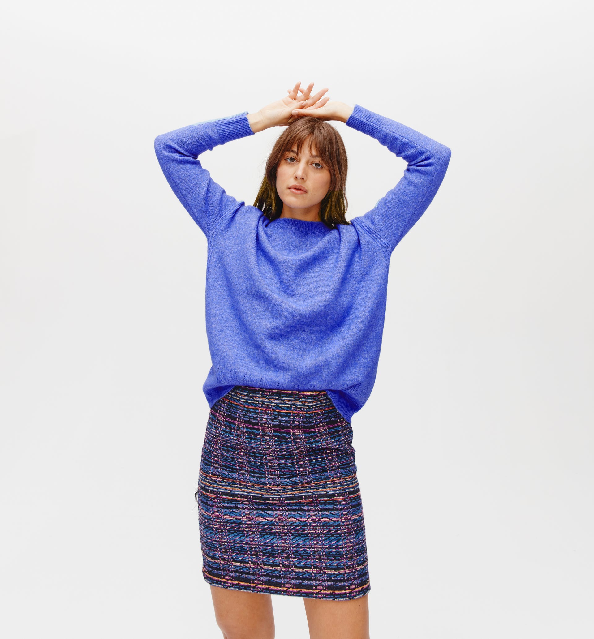 Oversized round-neck jumper