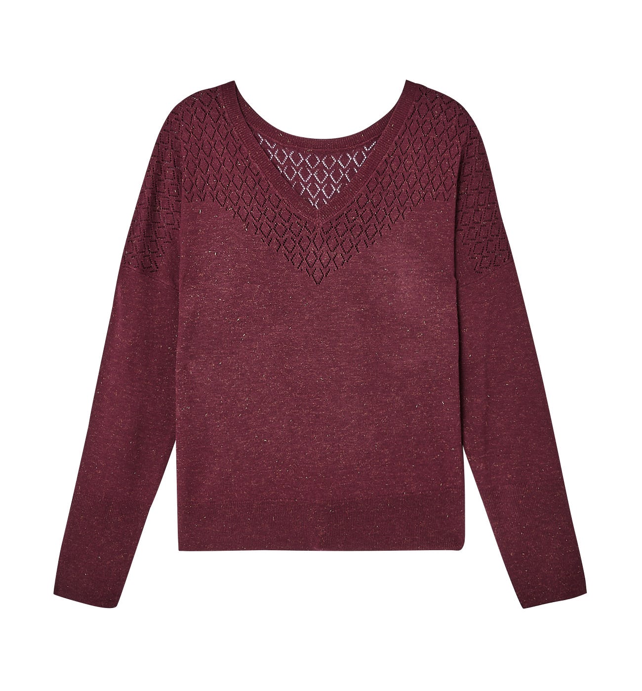 Pullover in Metallic-Optik