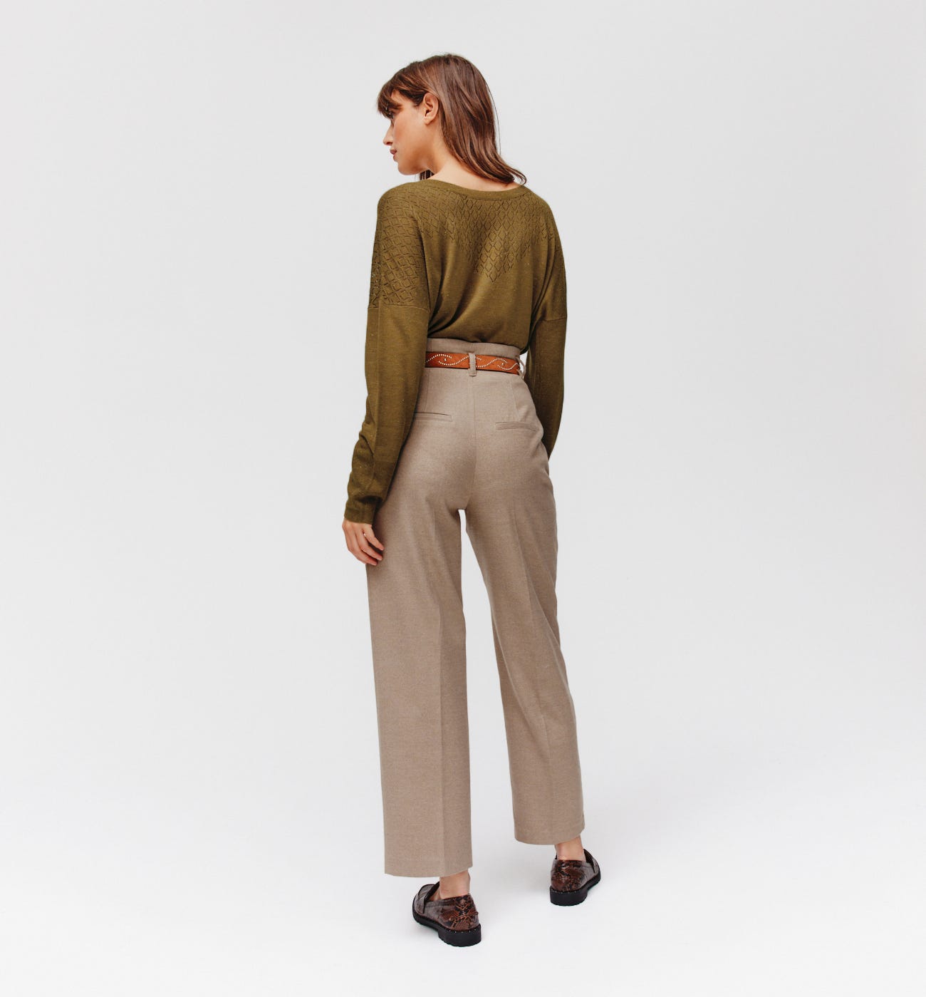 Pullover in Metallic-Optik