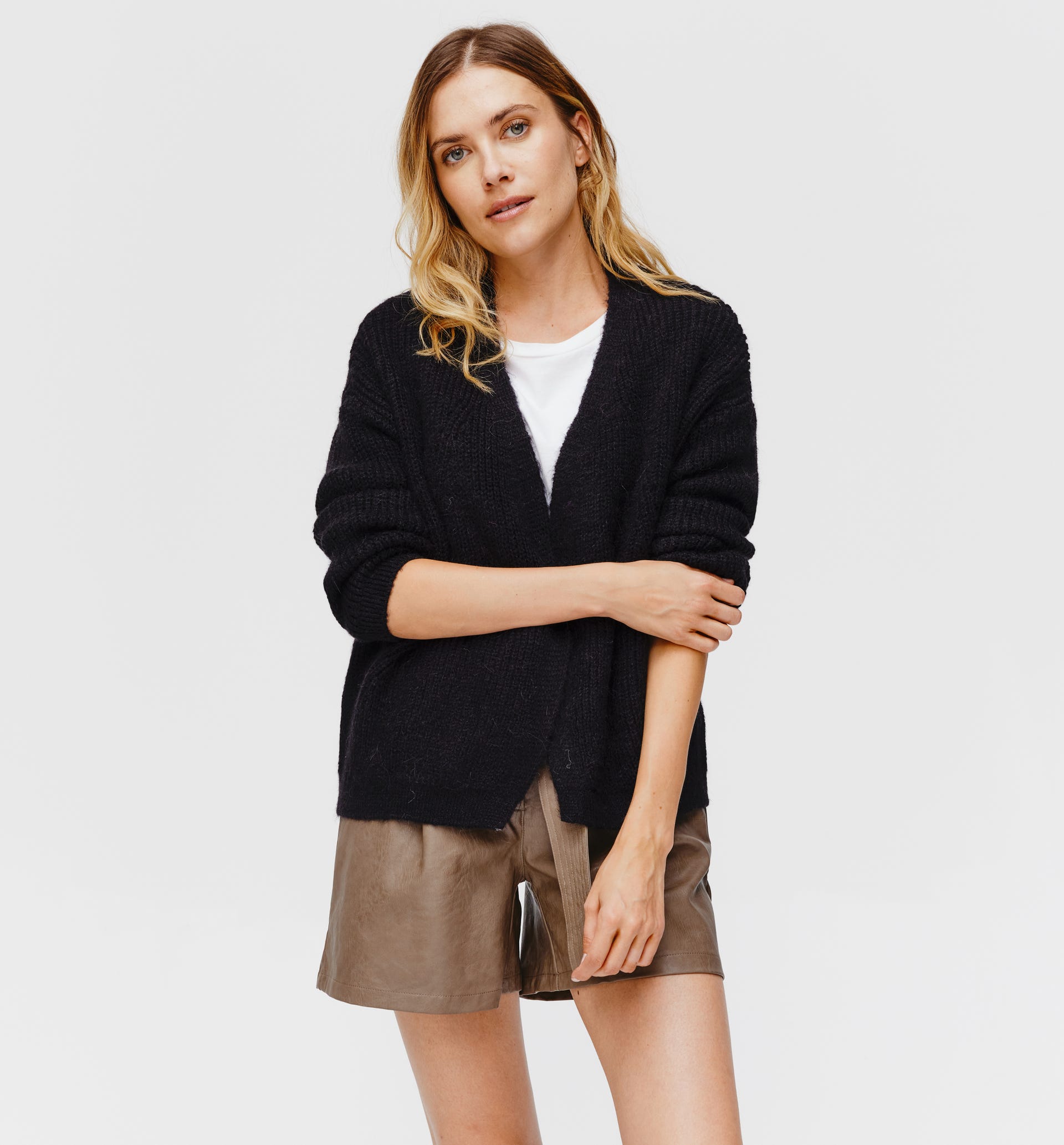 Ribbed cardigan