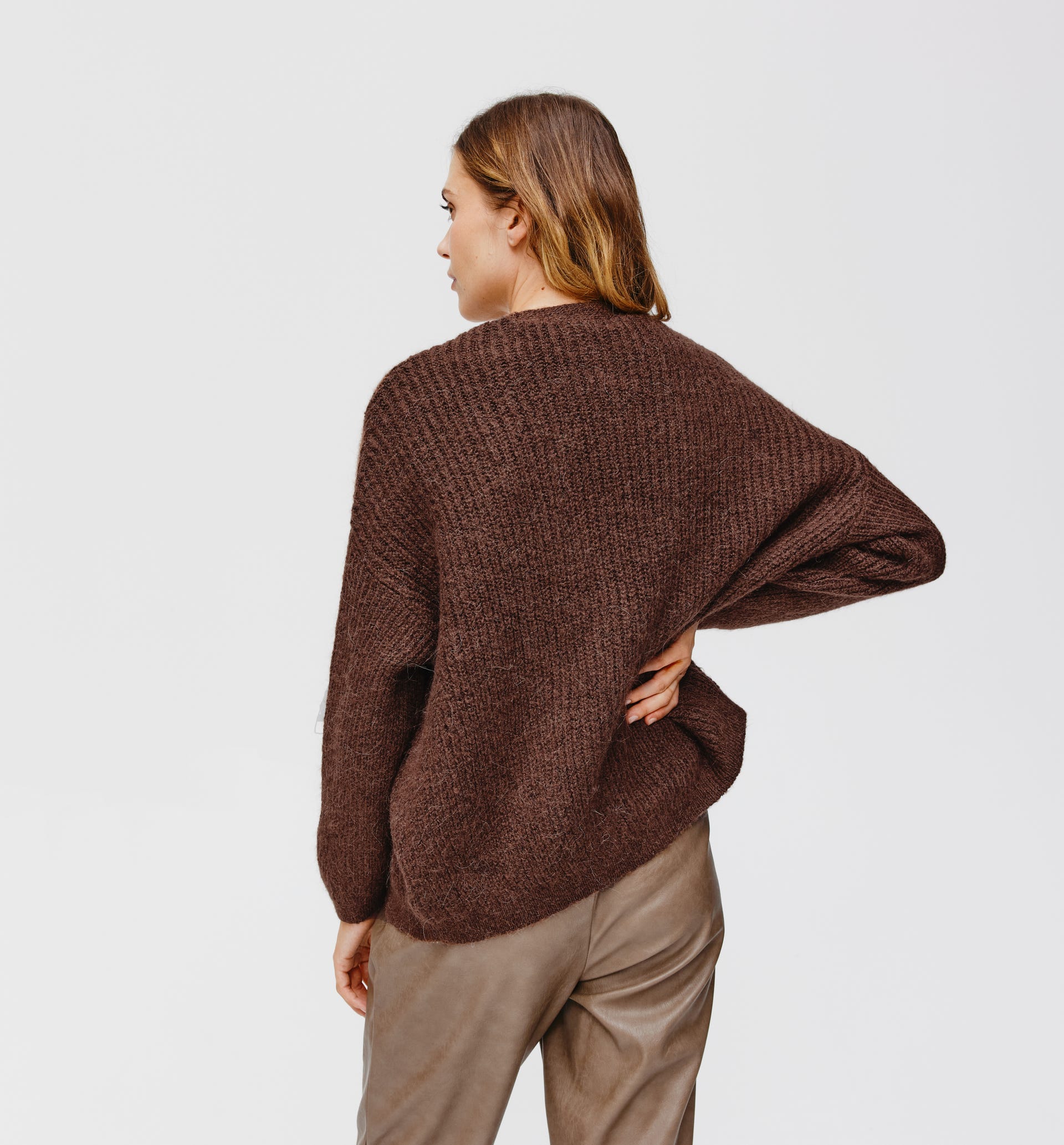 Cardigan aus Rippenstrick