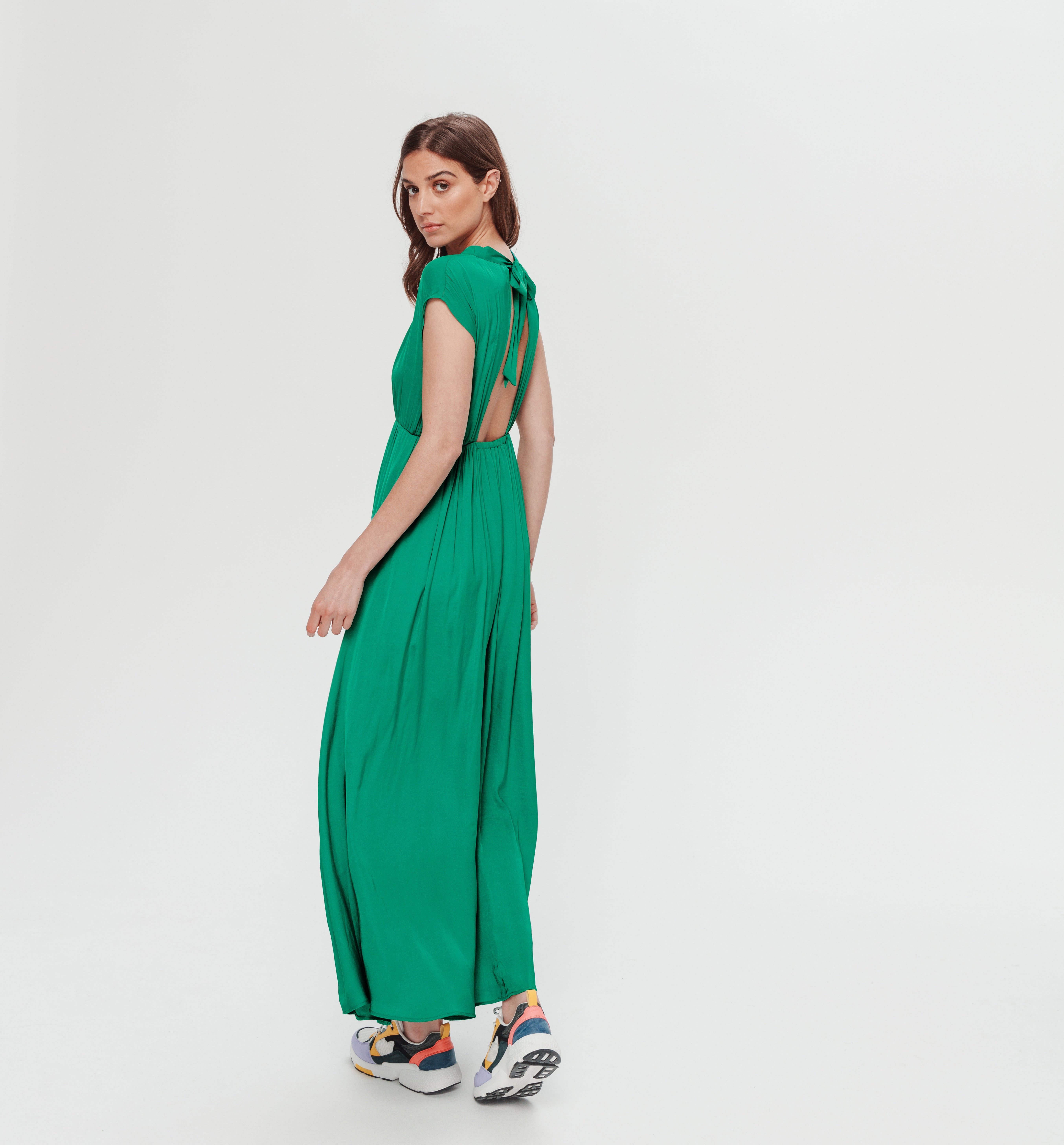 Sheen maxi dress - Green