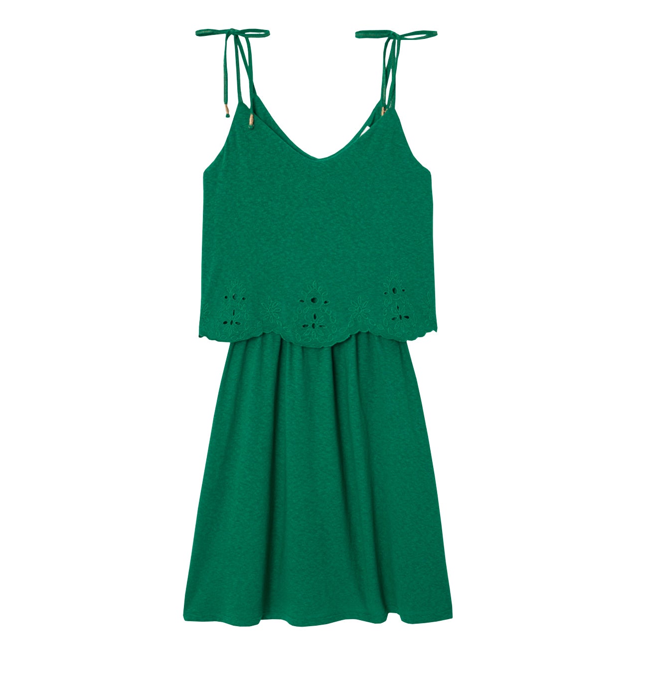 2 in 1 jersey dress Green