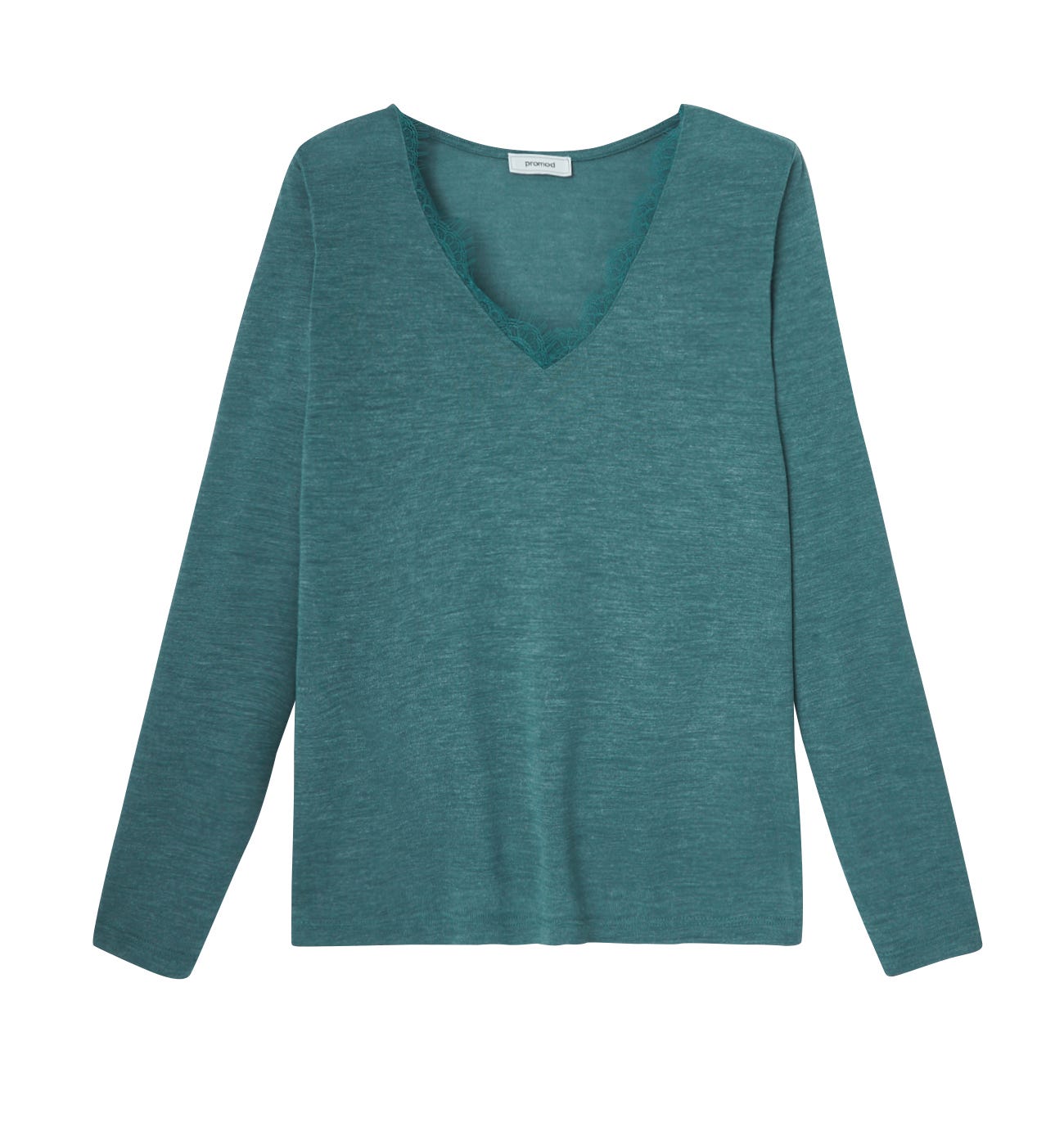 T-shirt détail dentelle Femme