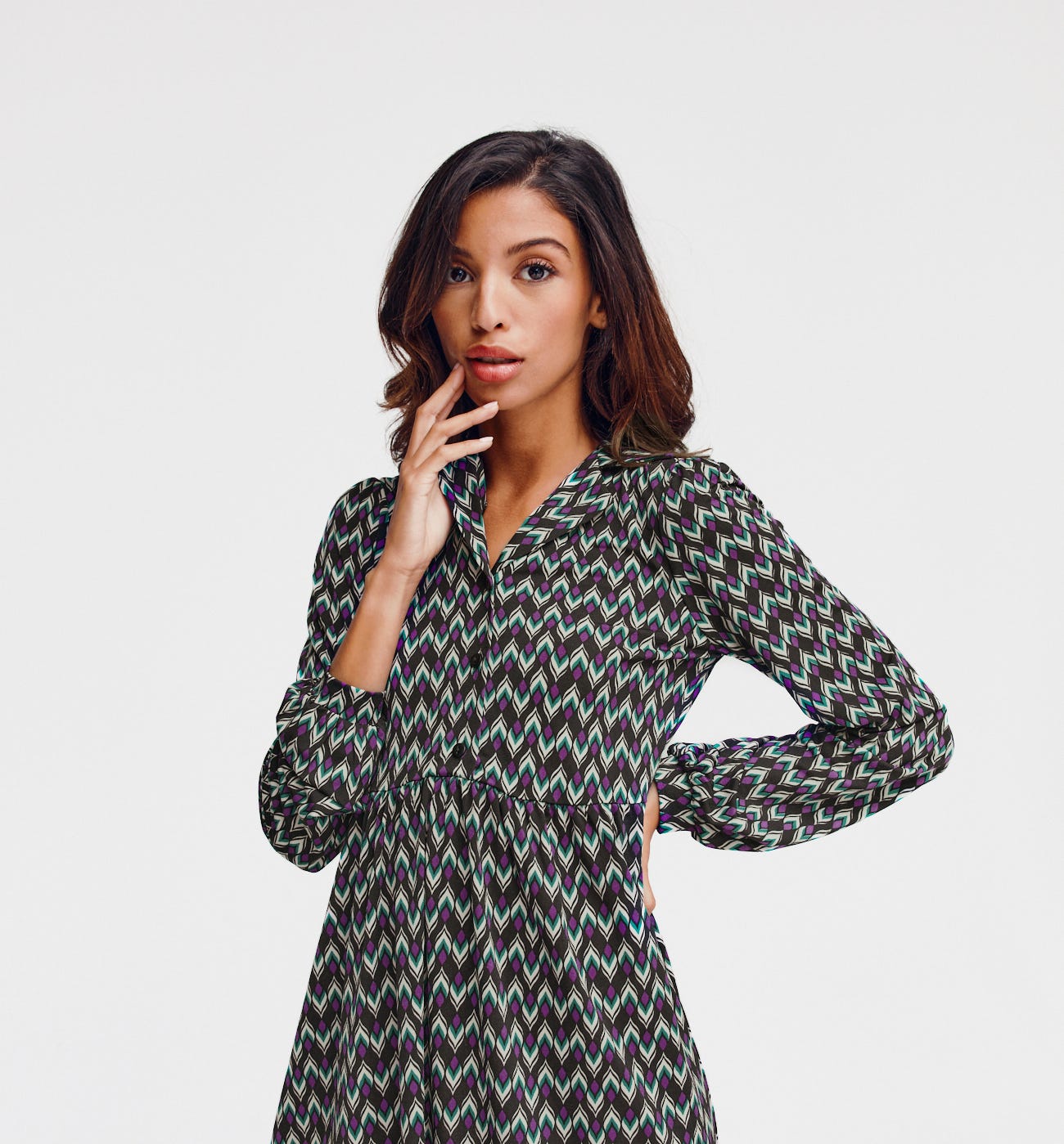 Kleid aus fließendem Jersey