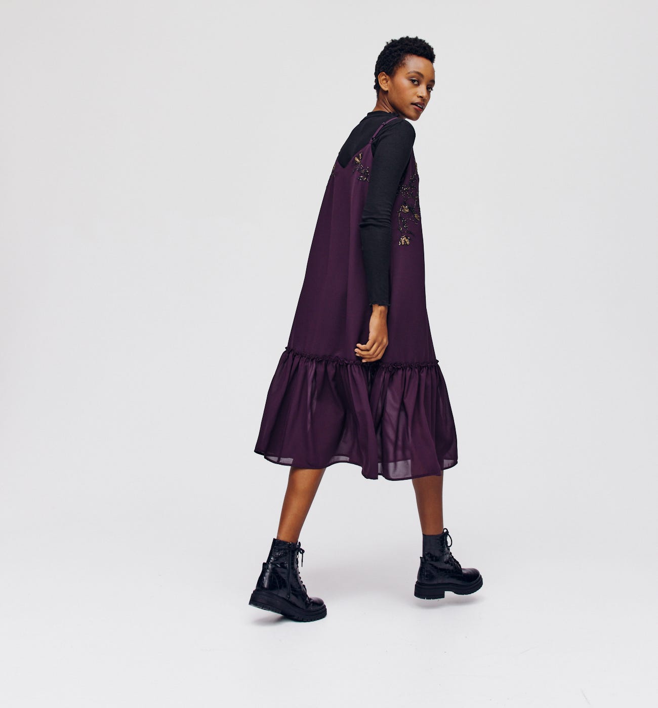 Langes Trägerkleid