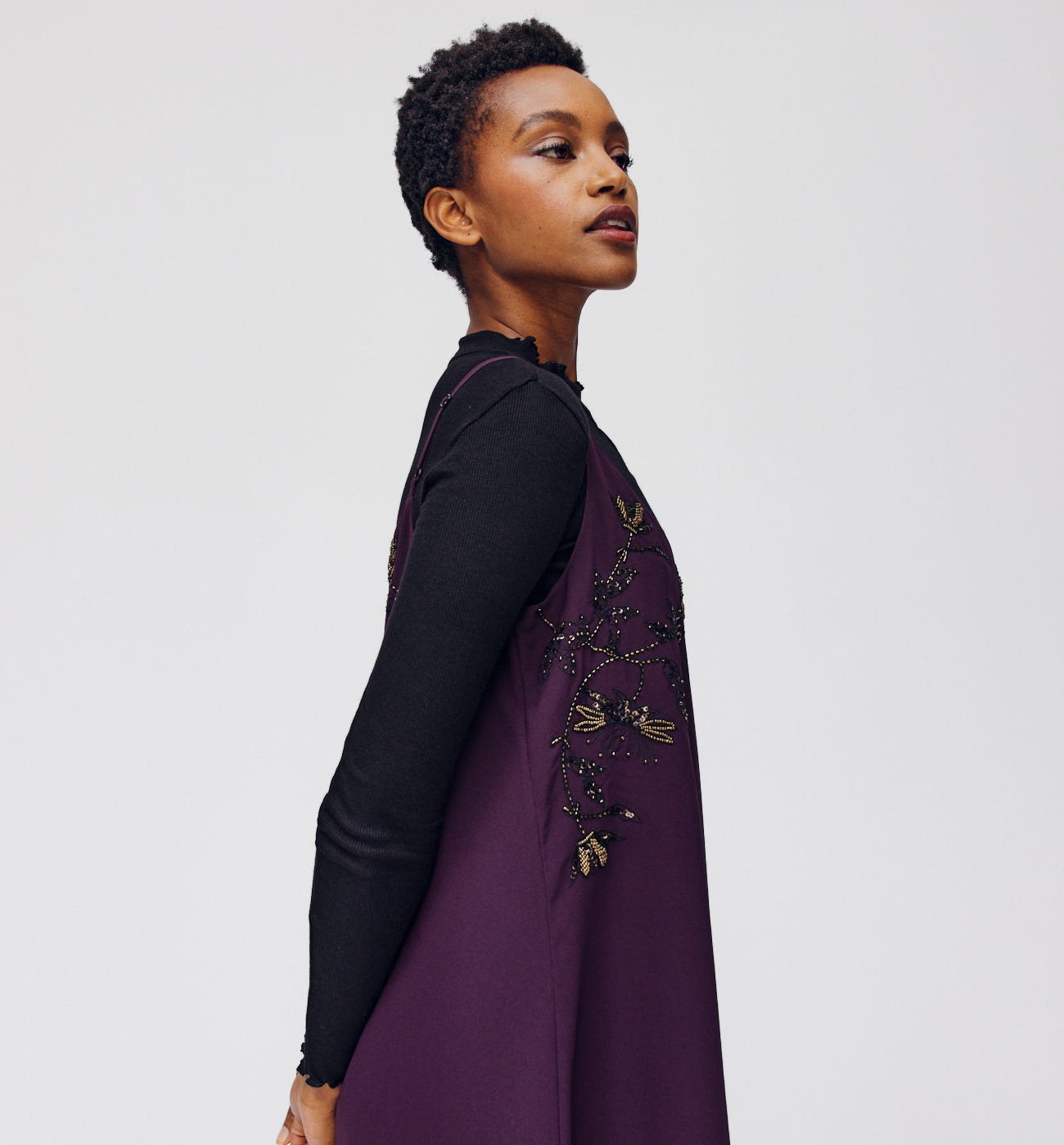 Langes Trägerkleid