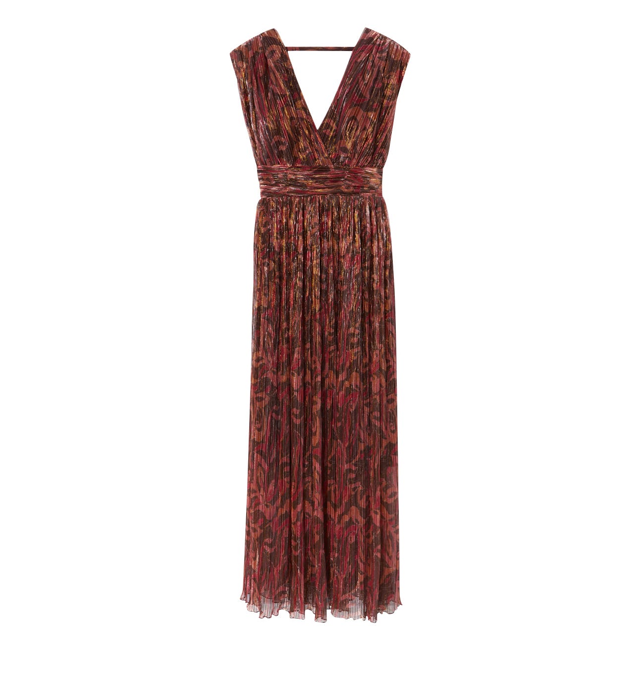 Langes Crincle-Kleid