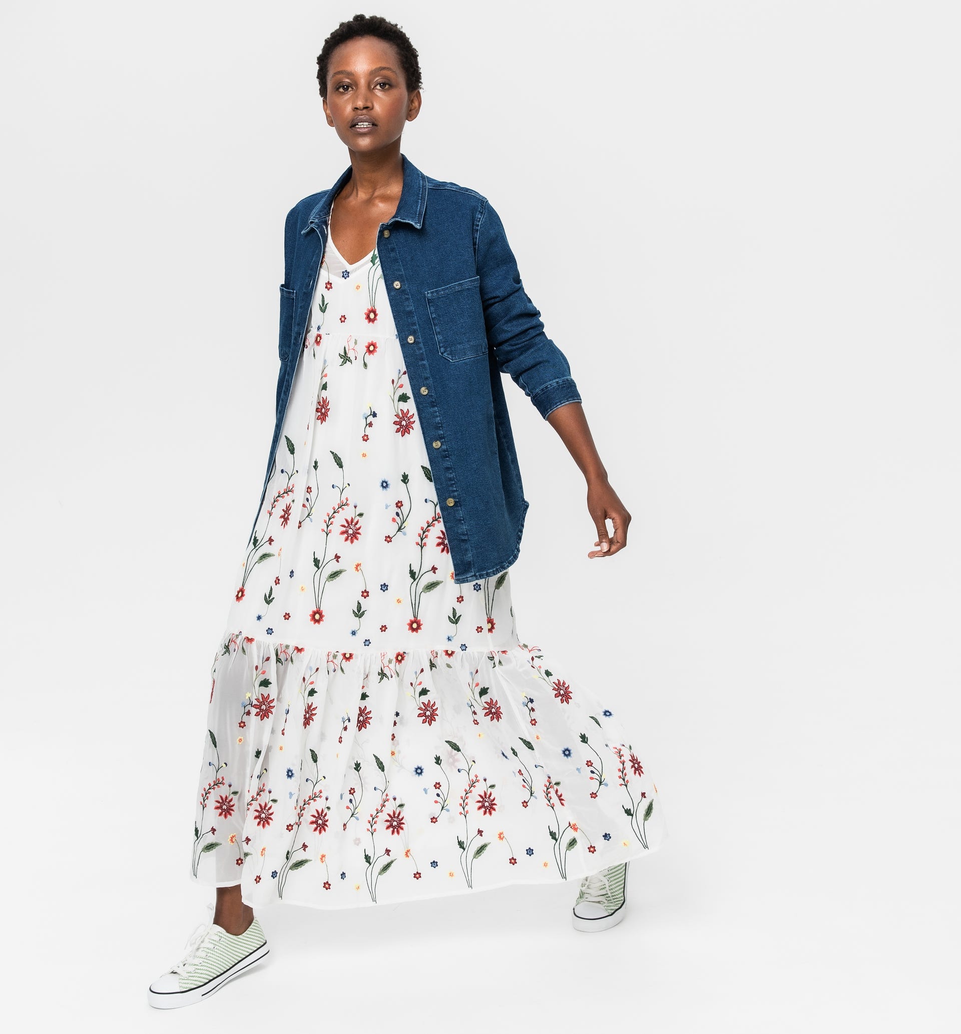 Hemdjacke aus Denim