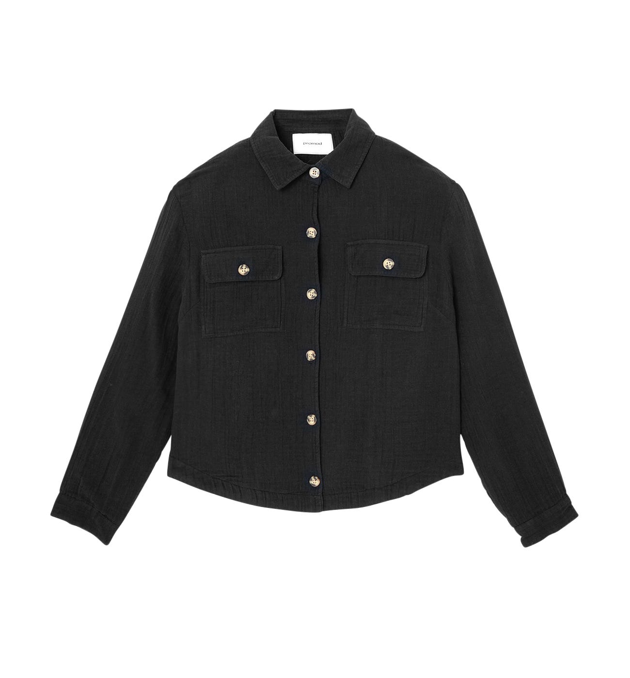Overshirt in cotton gauze