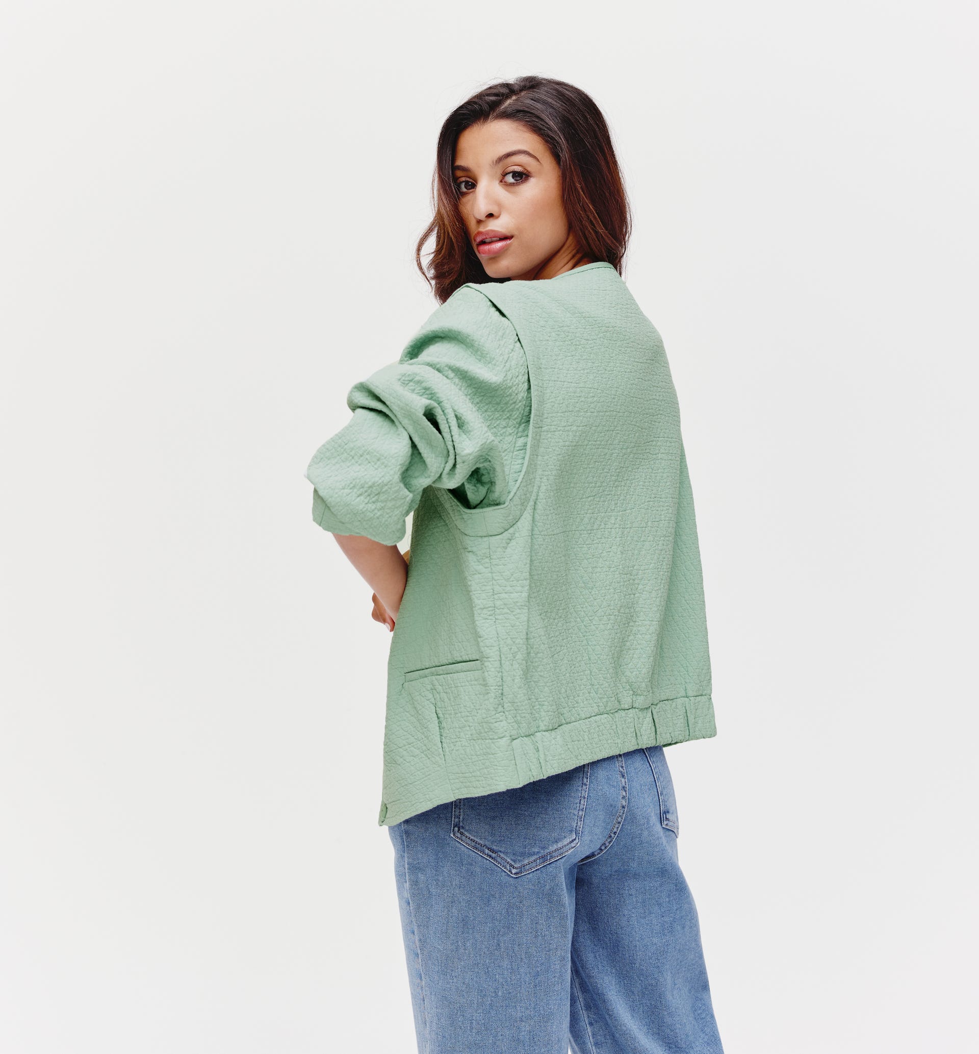 Quilted blouson