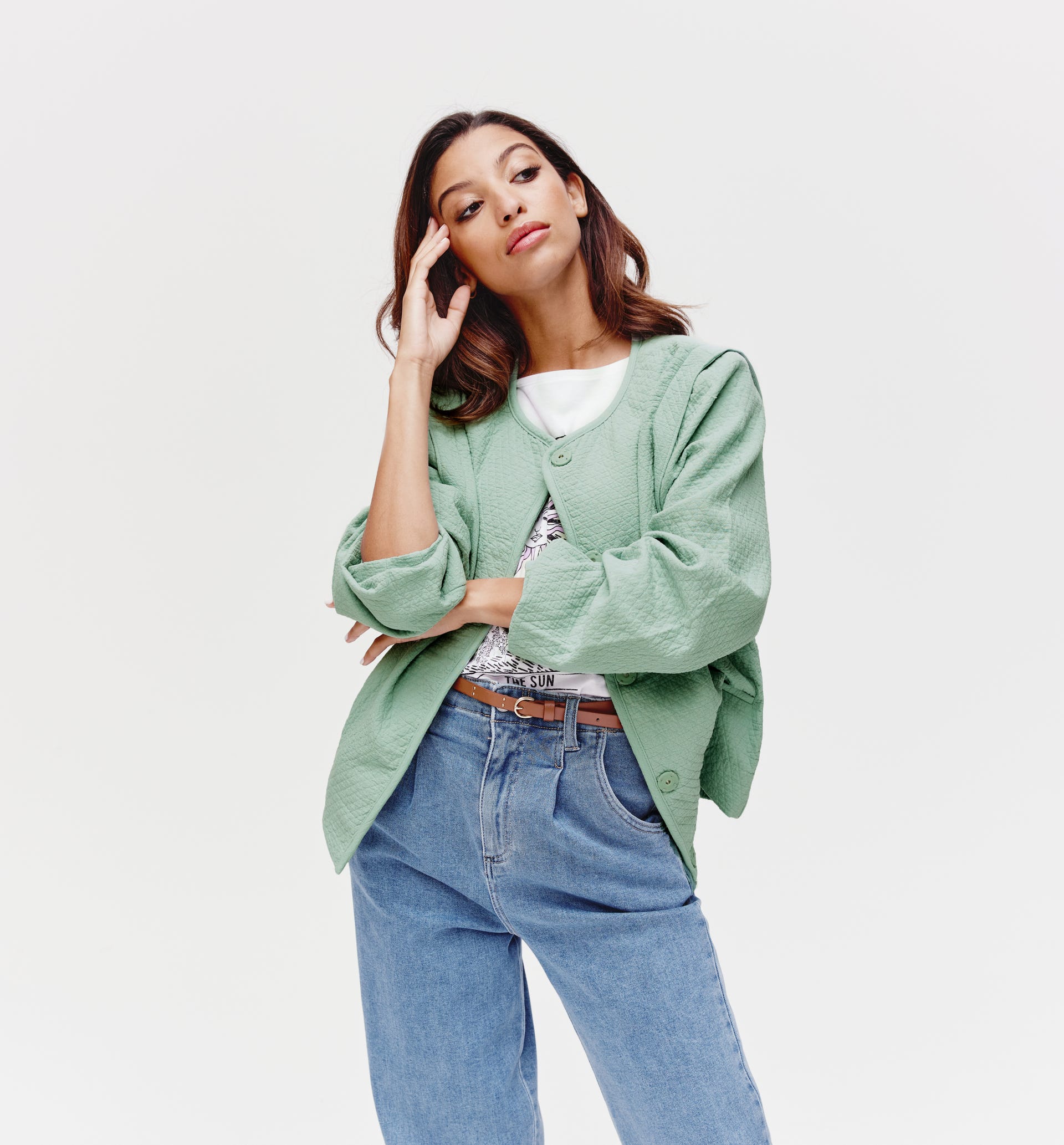 Quilted blouson