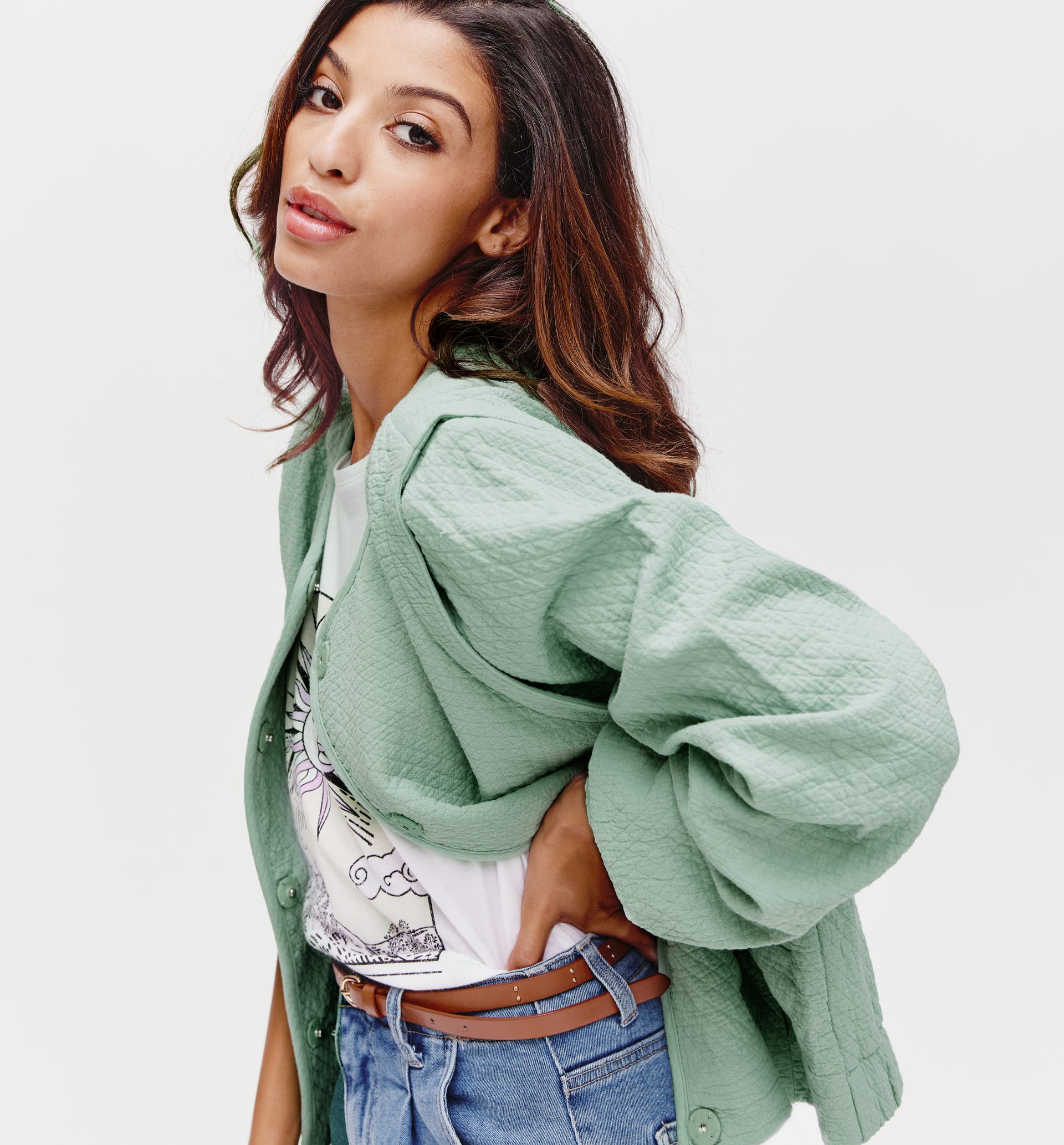 Quilted blouson