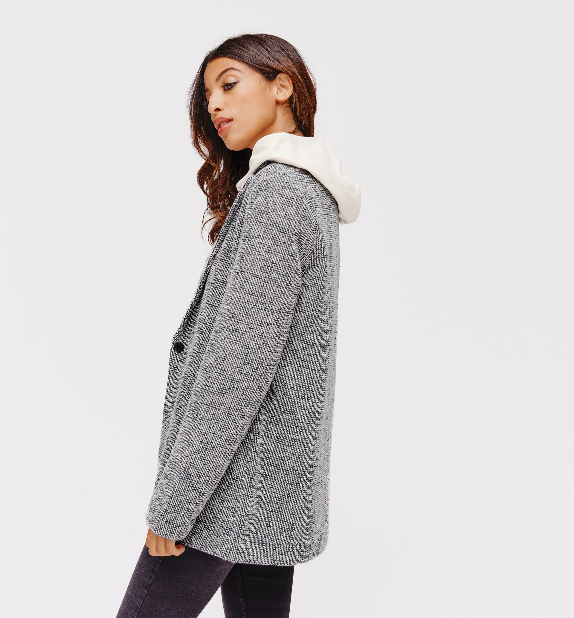 Blazer in Tweedoptik