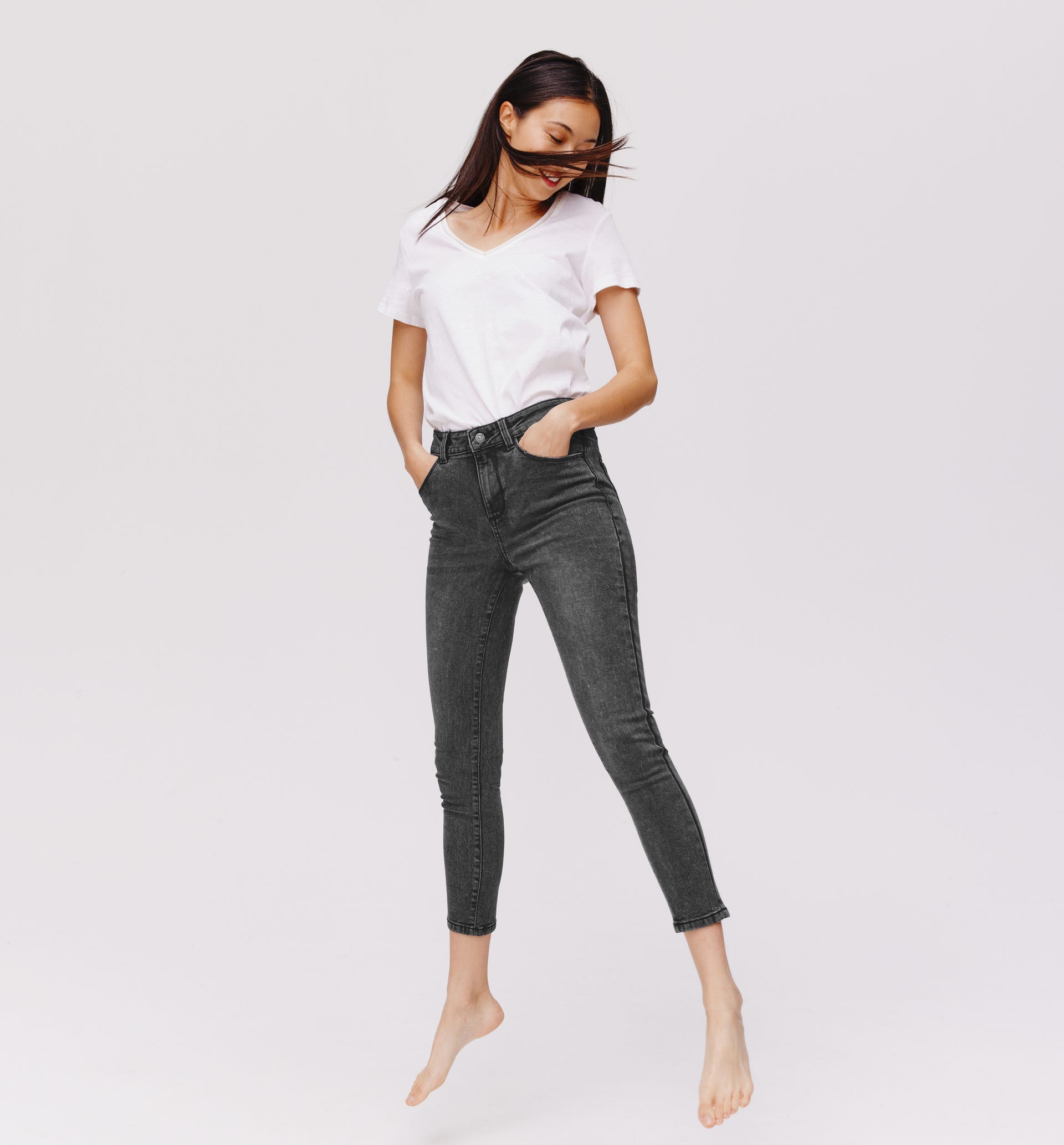 EMILE skinny high-waist jeans