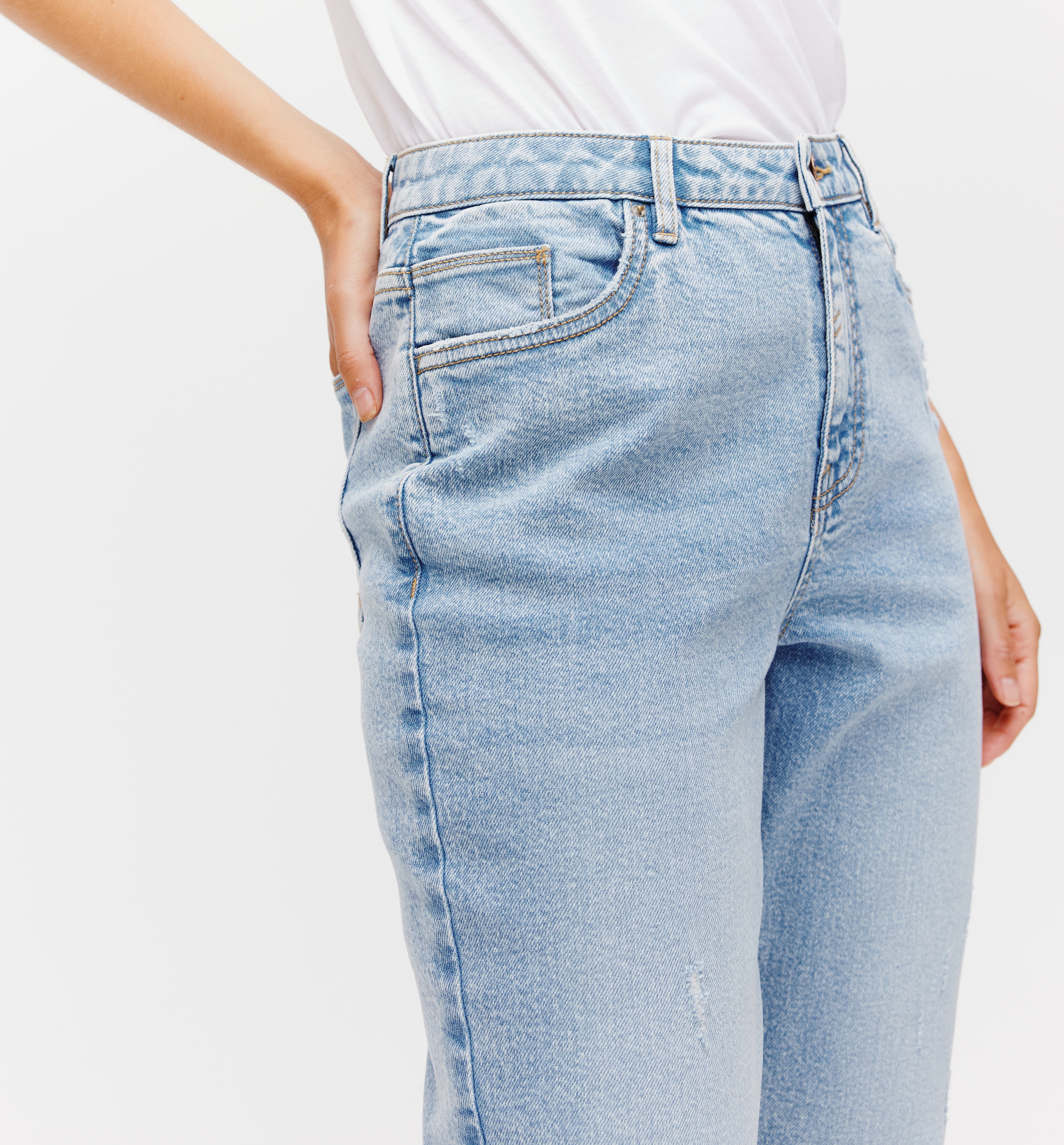 MARCEL high-waist jeans - Medium denim