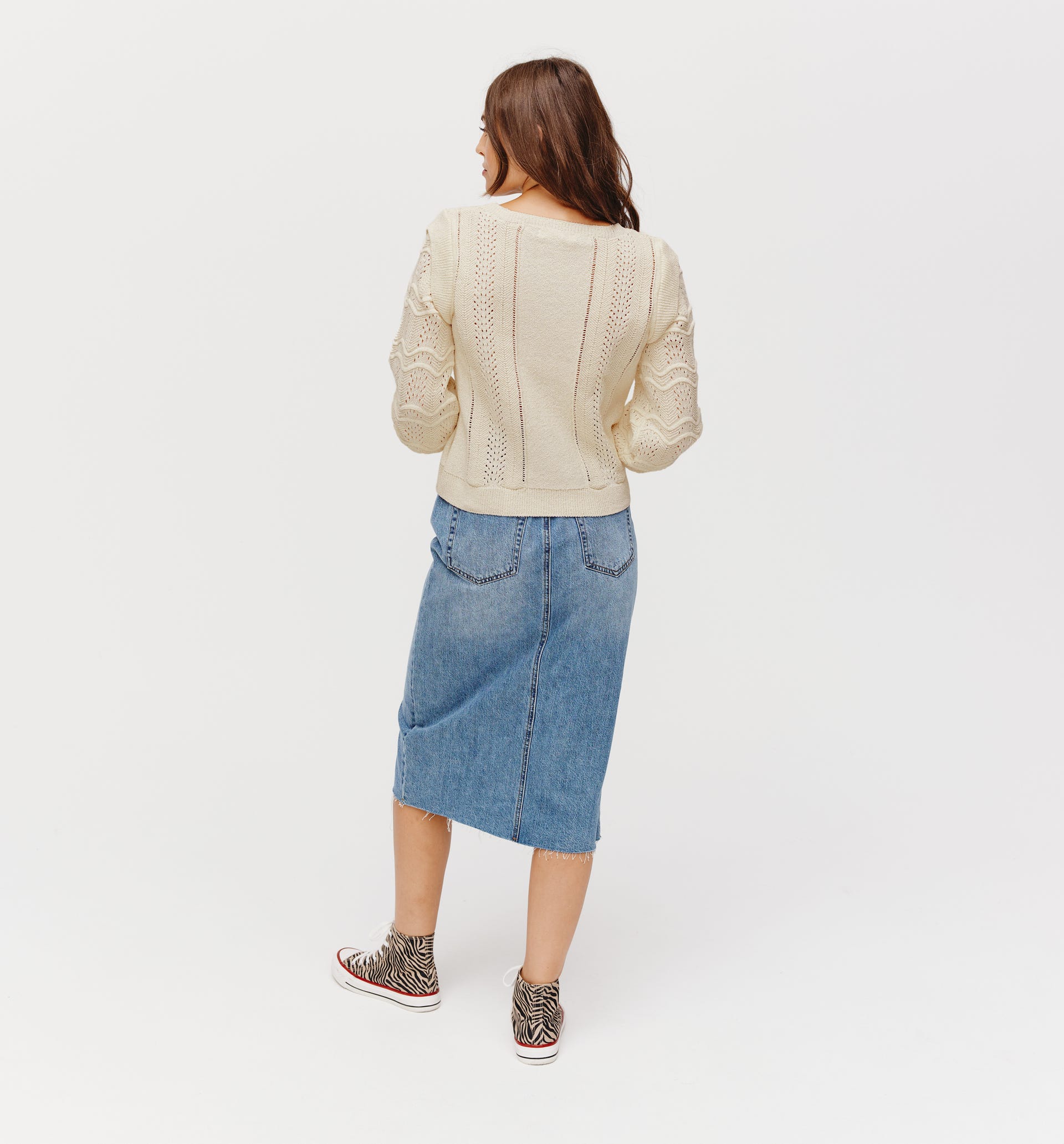 Openwork jumper
