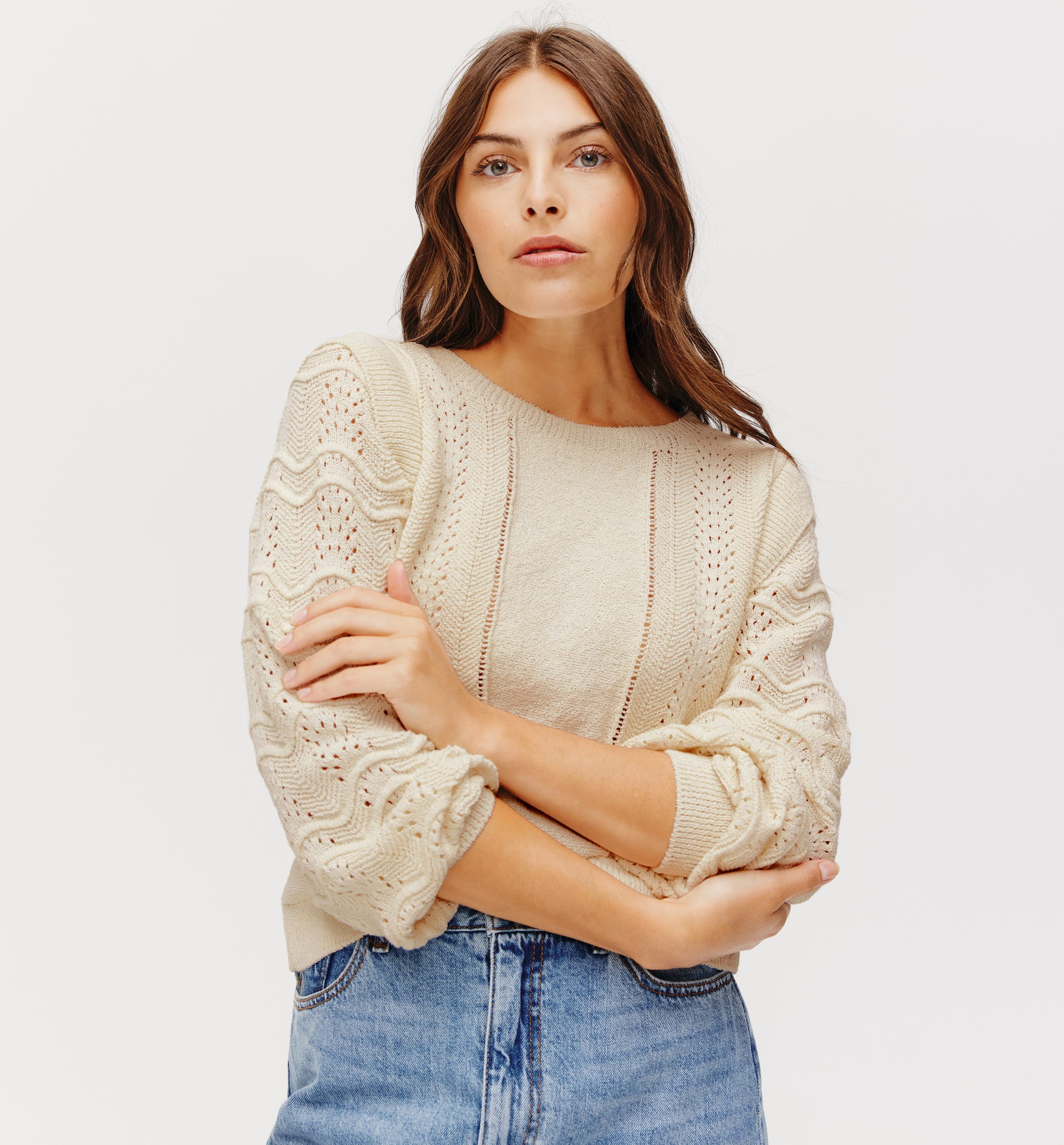 Openwork jumper
