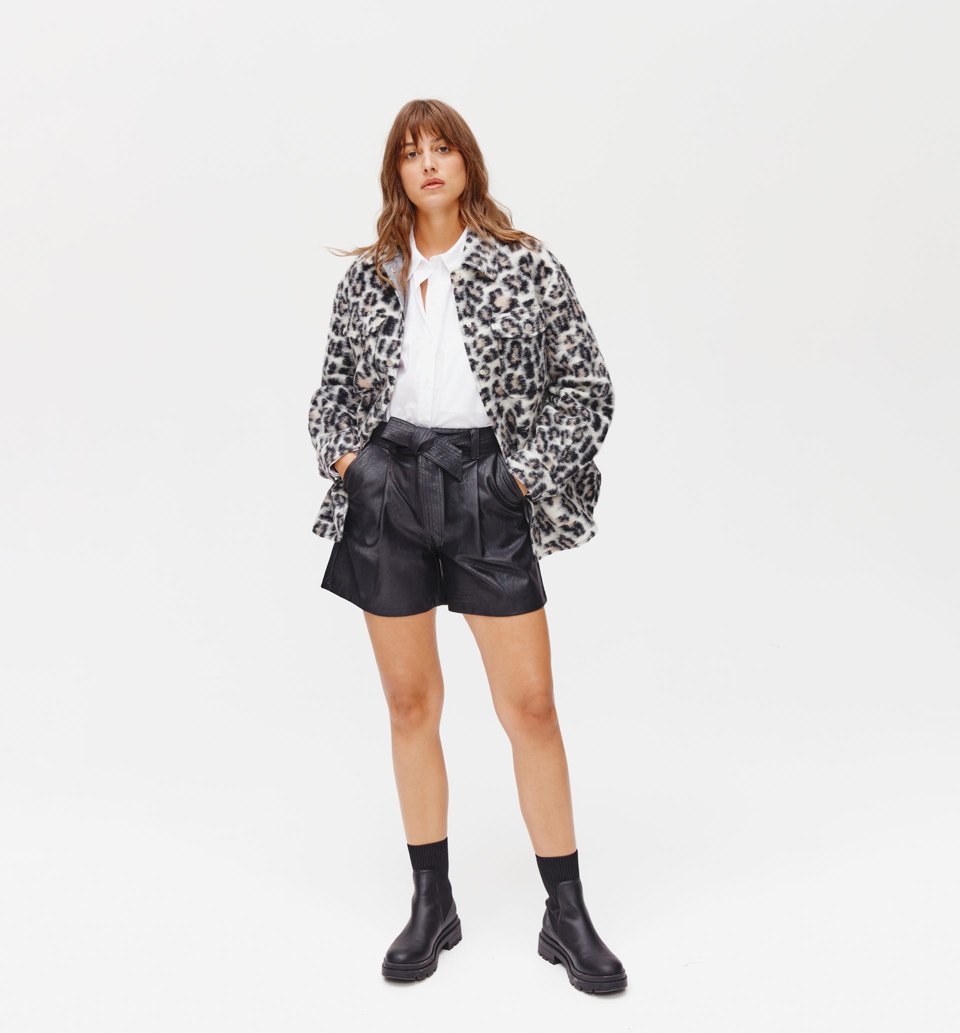 Wool-blend overshirt