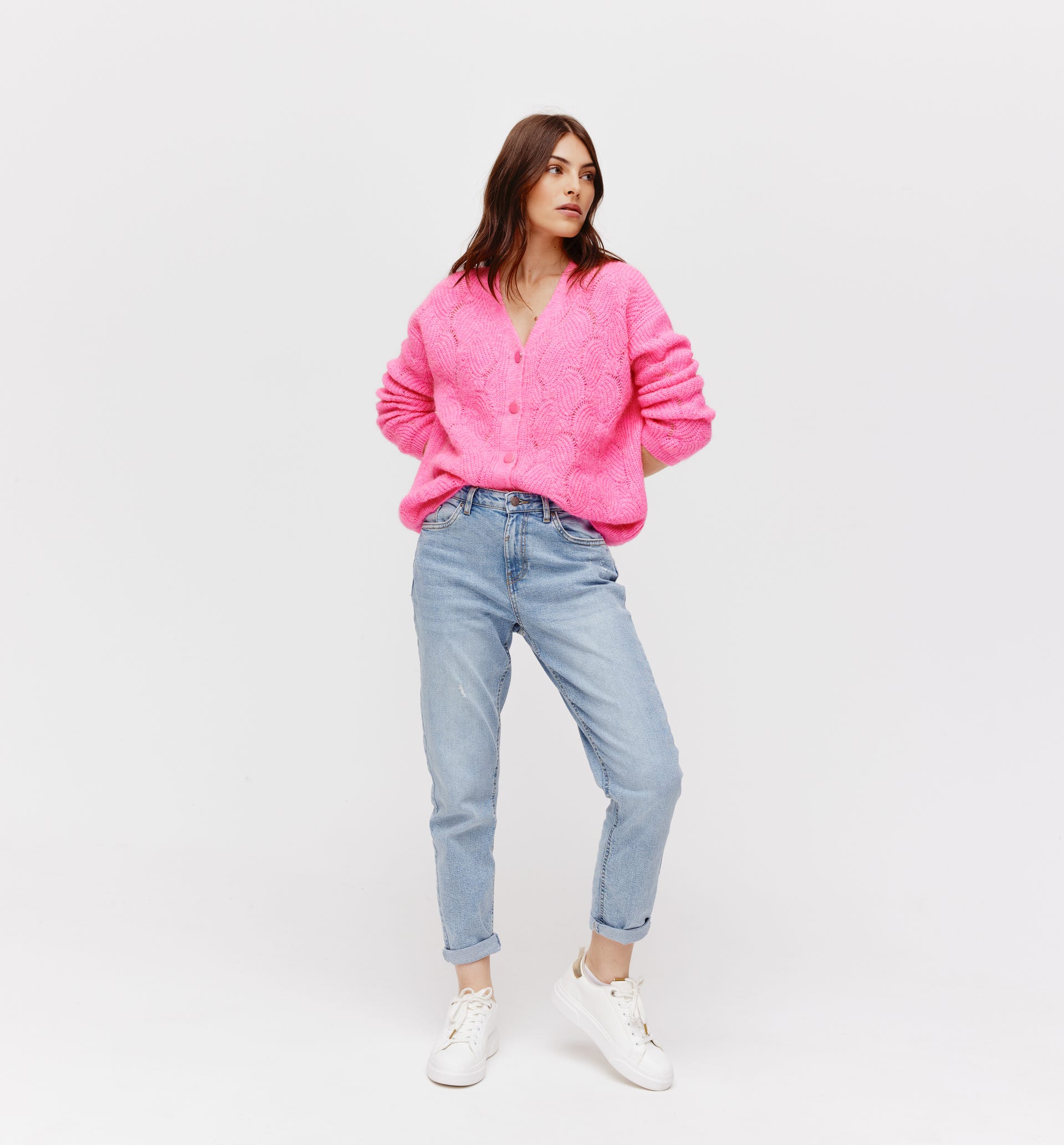 Pull / cardigan ajouré Femme