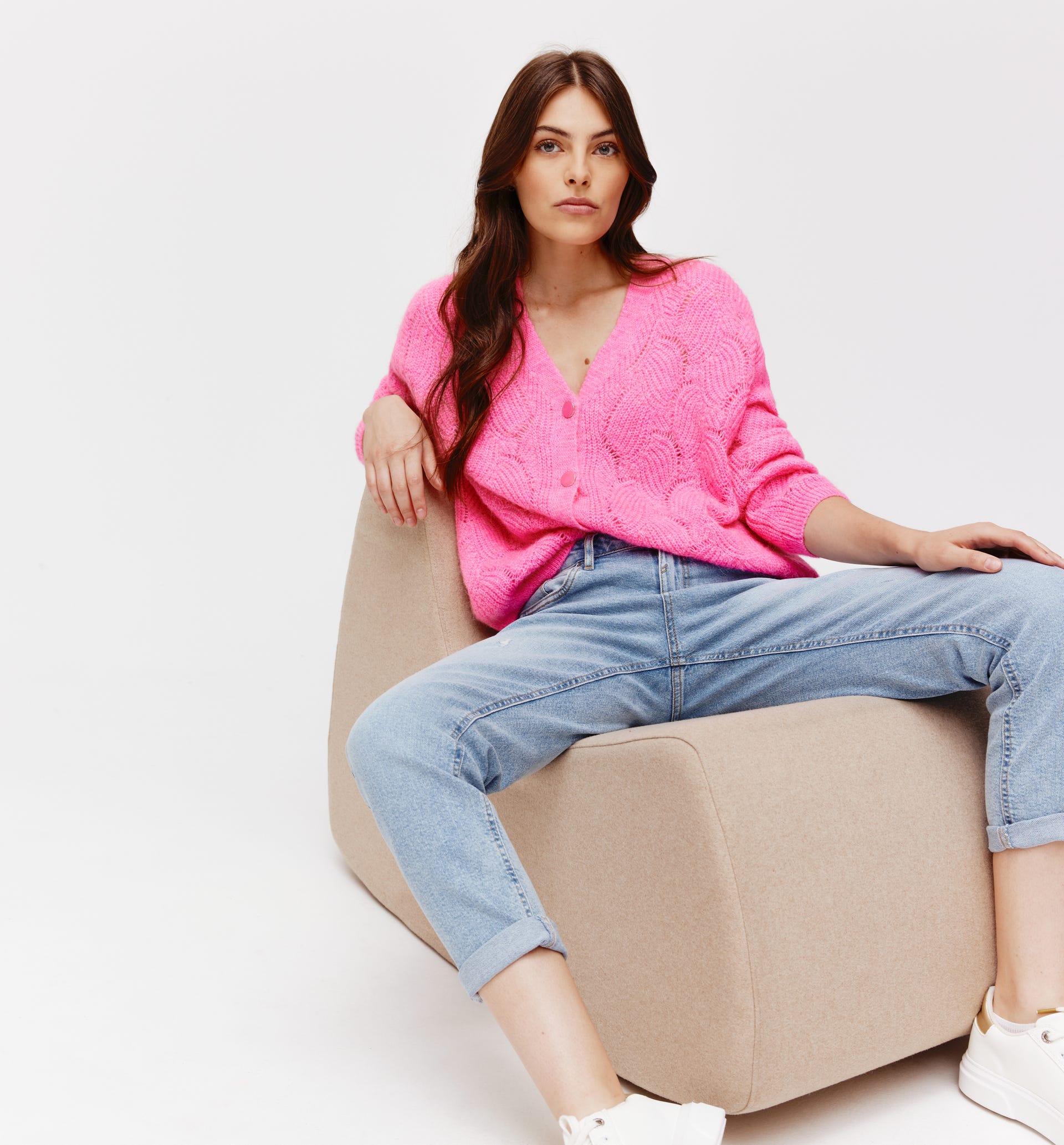 Pull / cardigan ajouré Femme