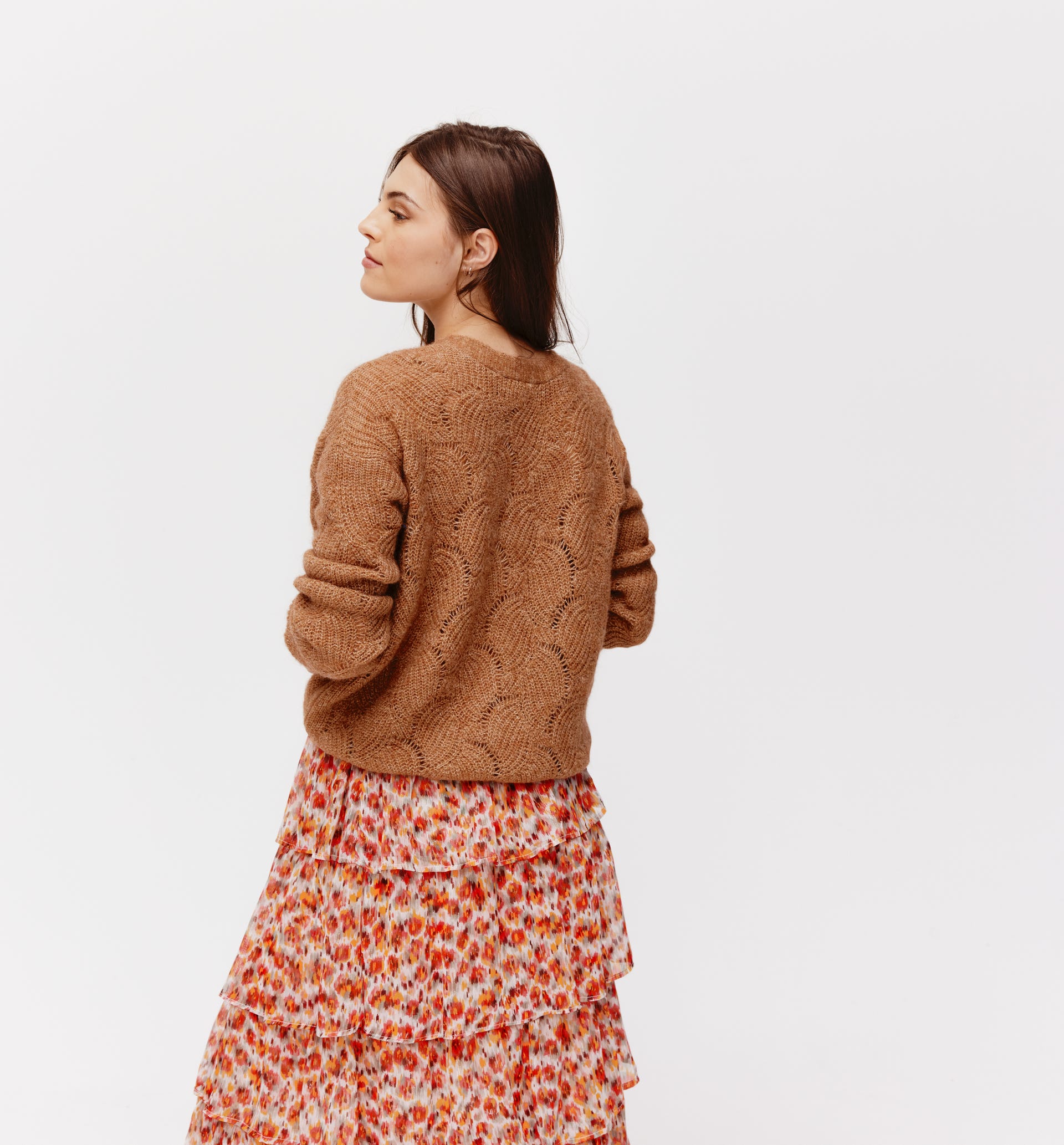 Openwork jumper/cardigan