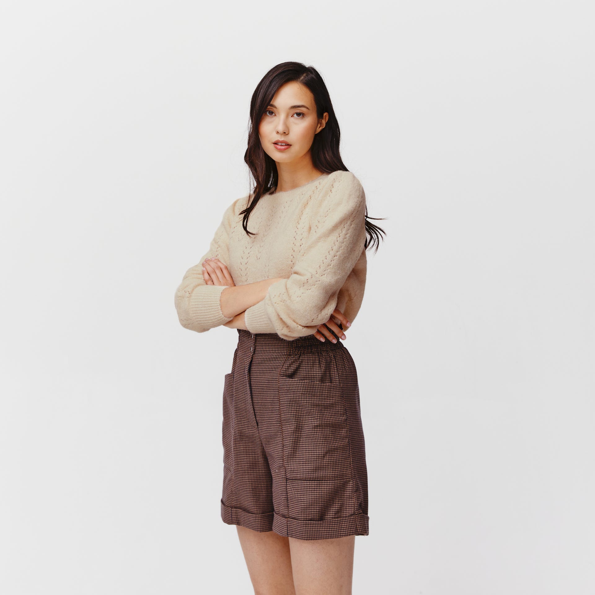Pointelle jumper