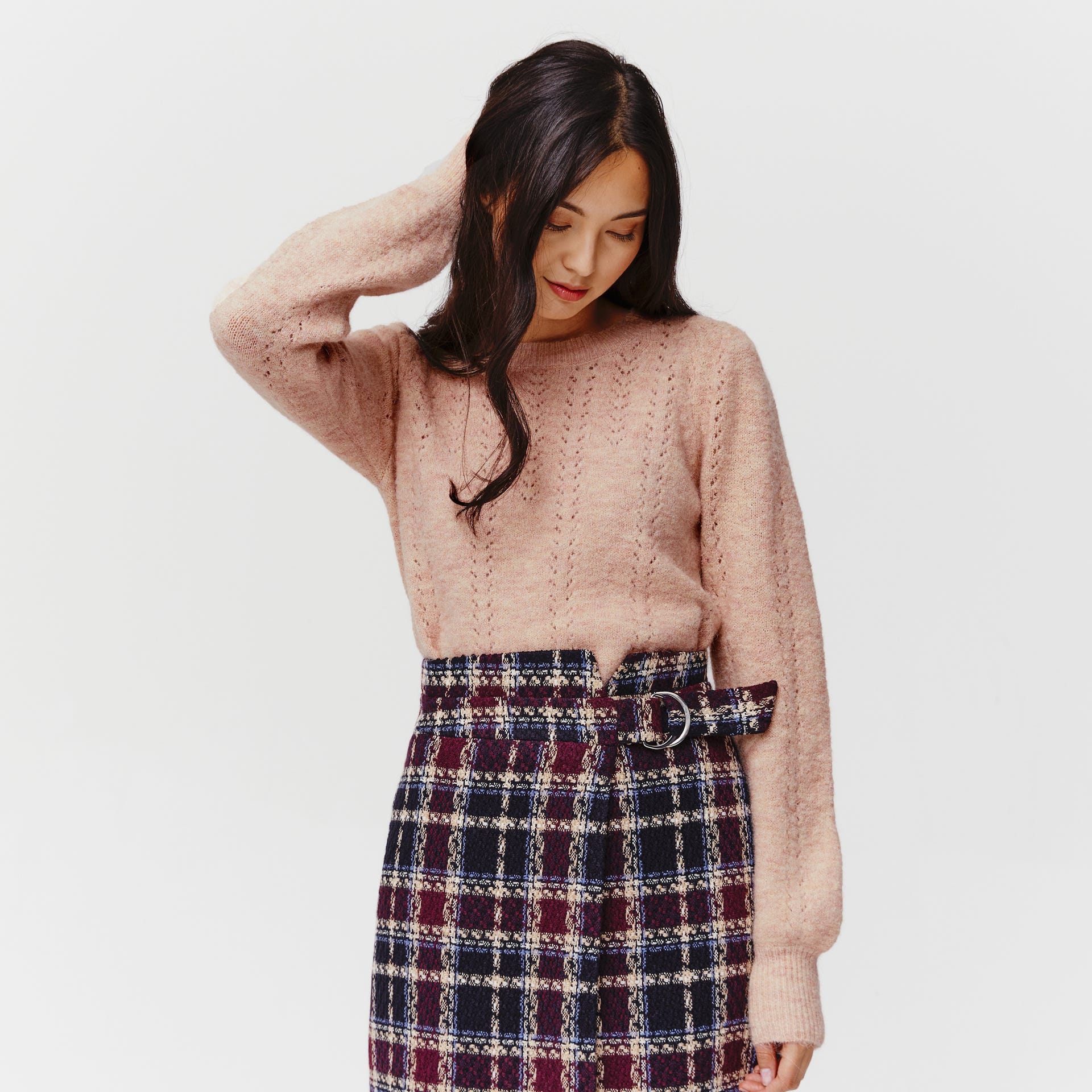 Pointelle jumper