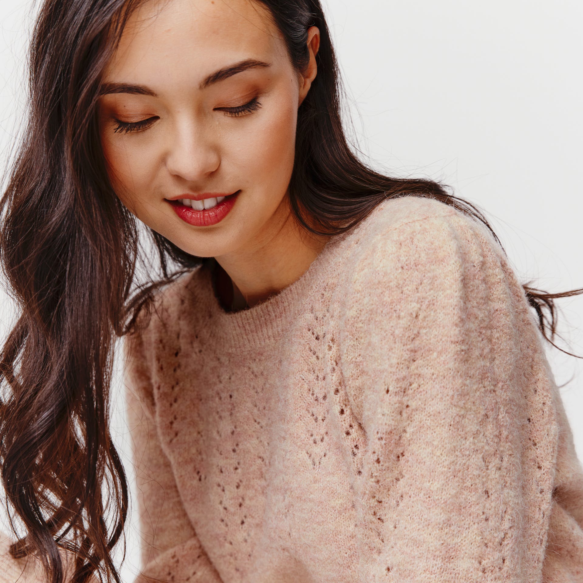 Pointelle jumper