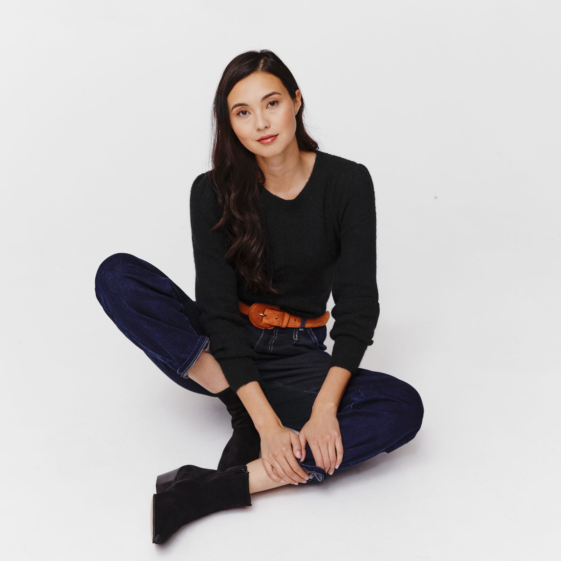 Pointelle jumper