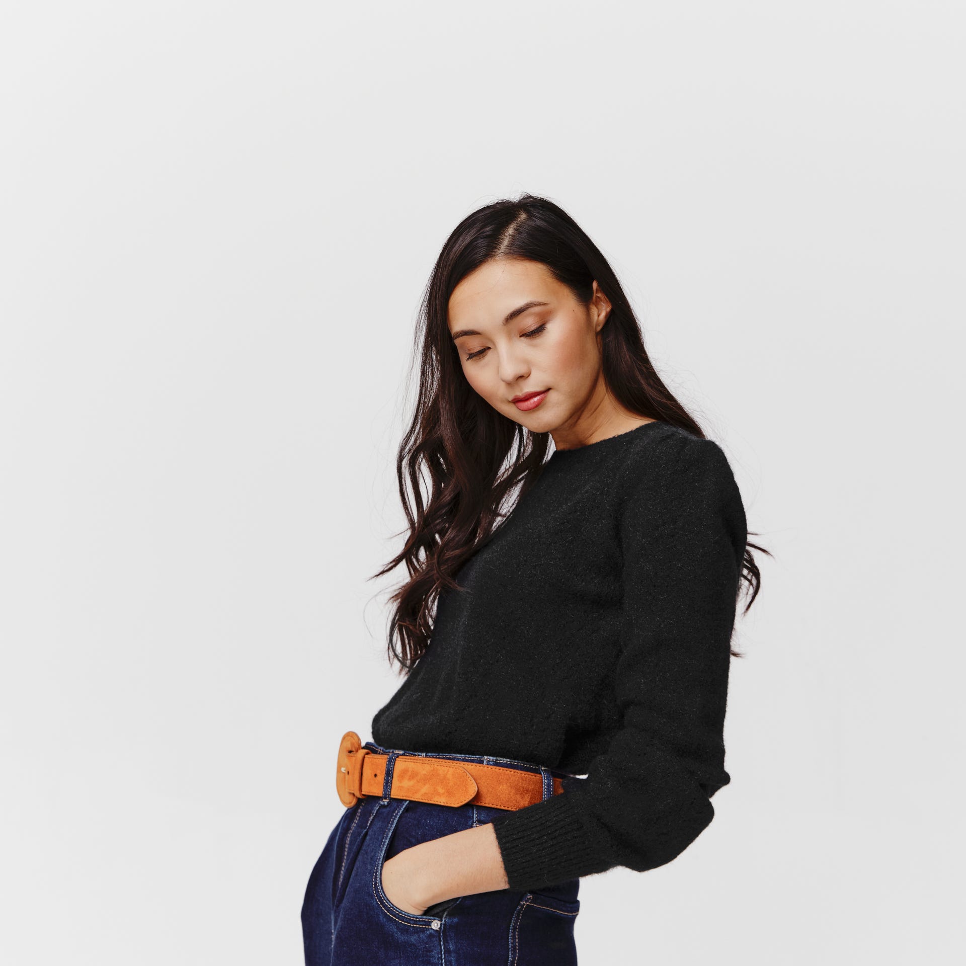 Pointelle jumper