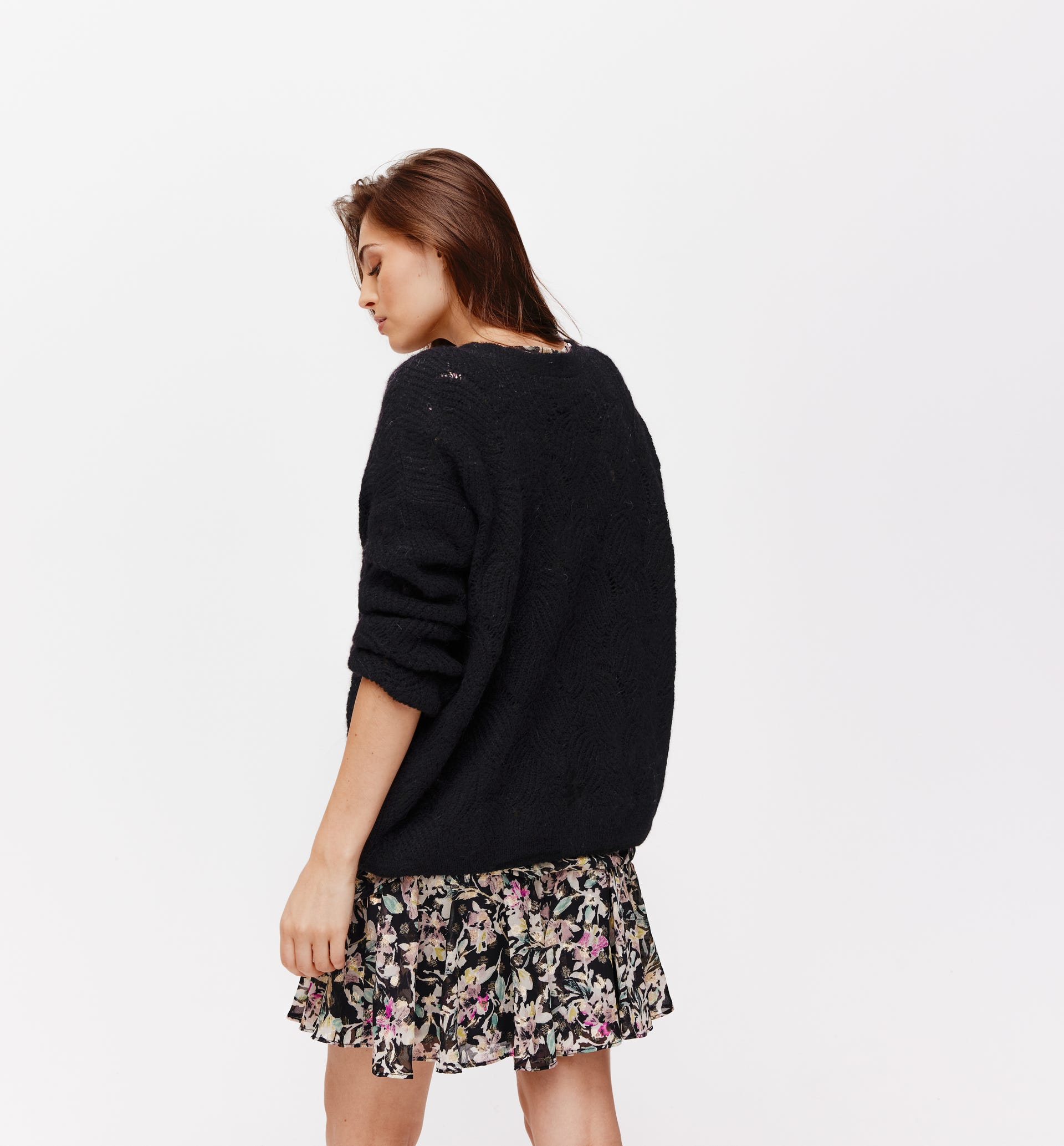 Openwork jumper/cardigan