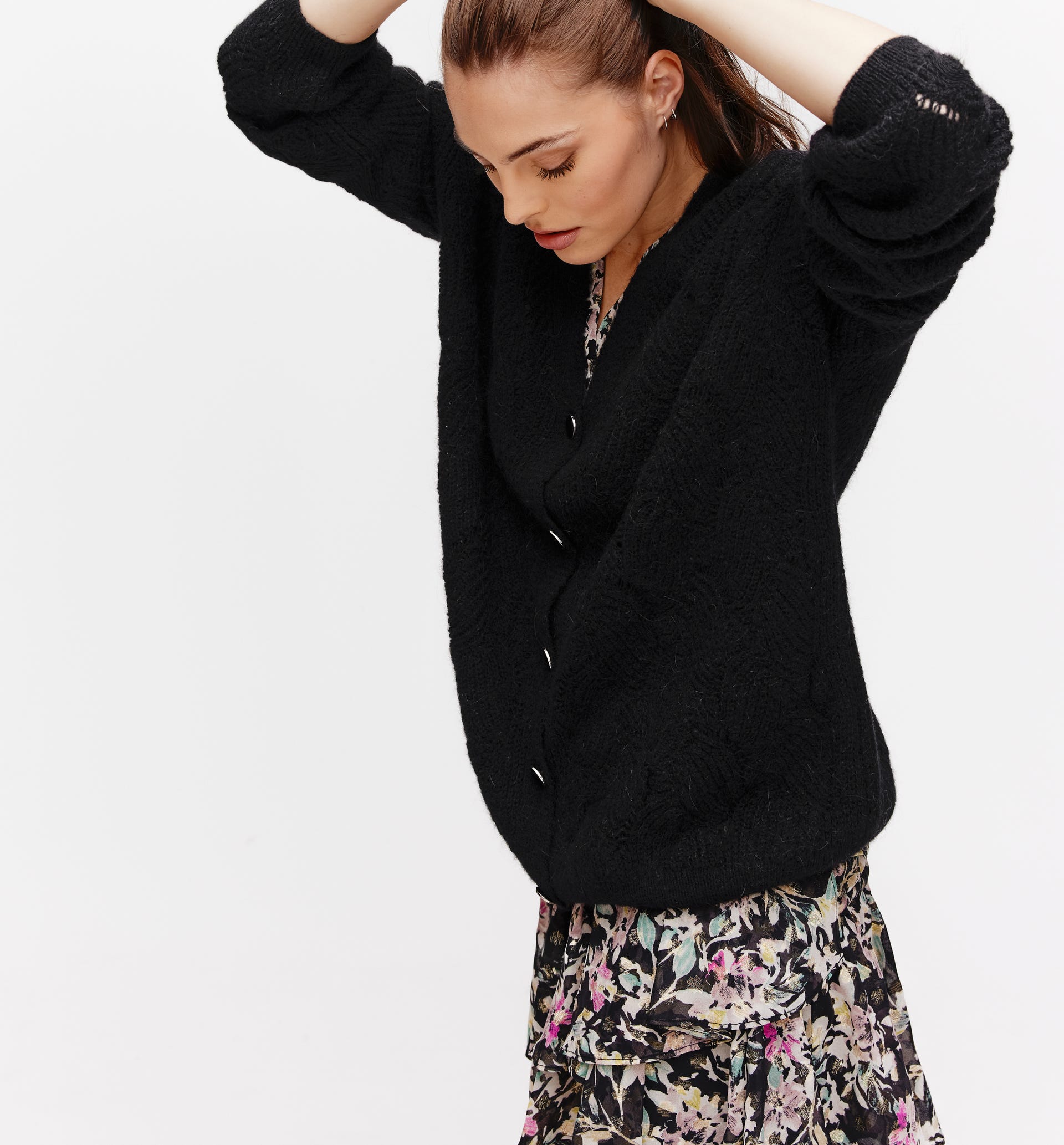 Openwork jumper/cardigan