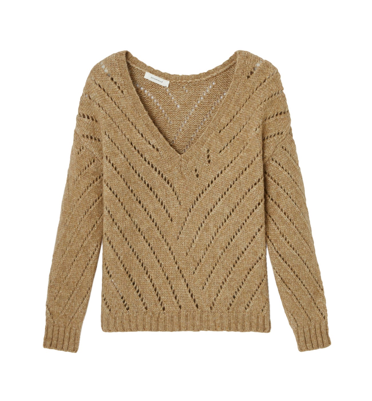 Maglia fronte/retro a trafori
