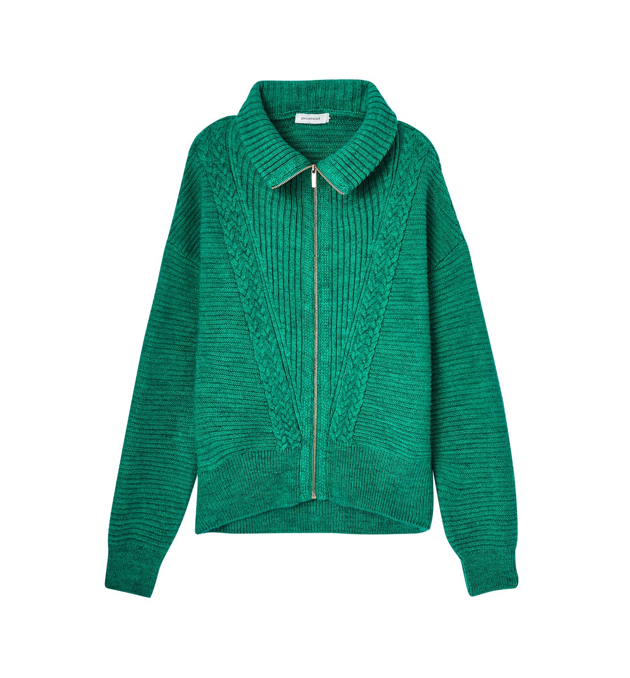 Strickjacke im troyer-stil