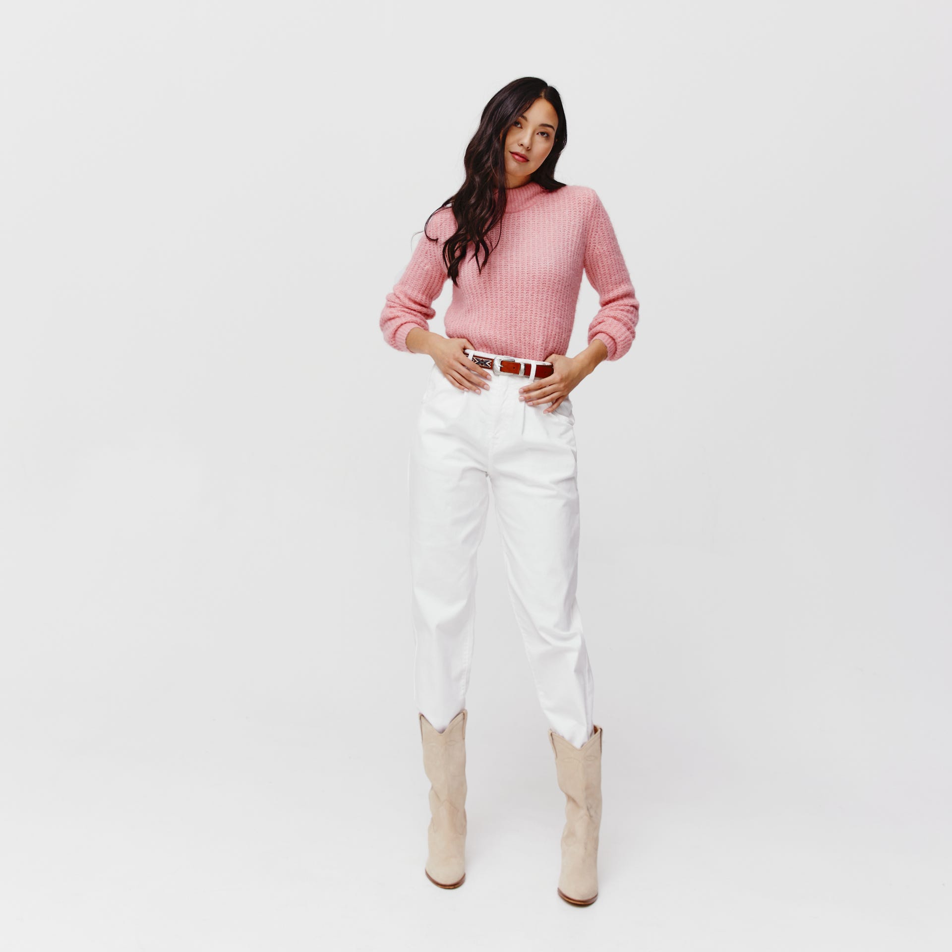 Gerippter Pullover