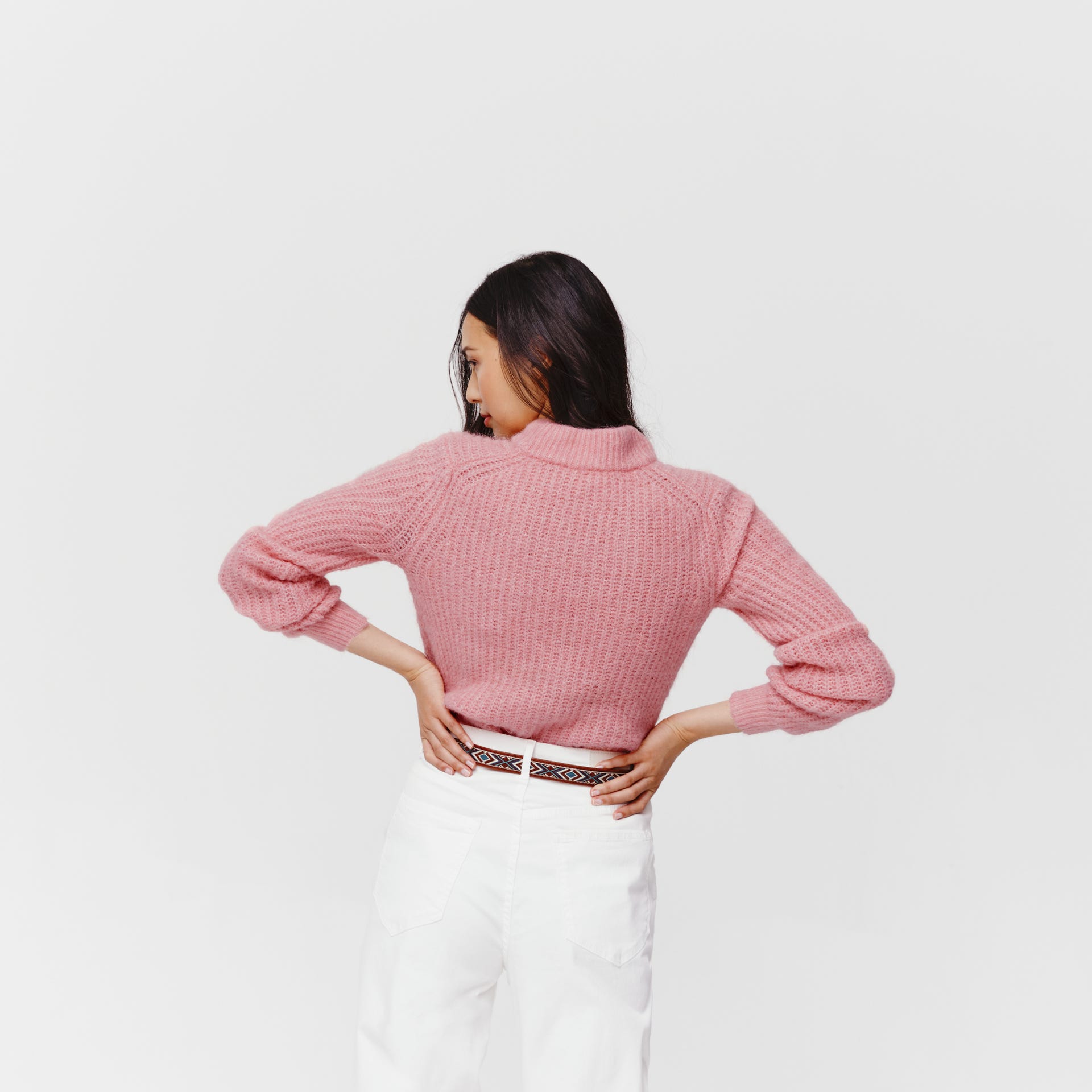 Gerippter Pullover