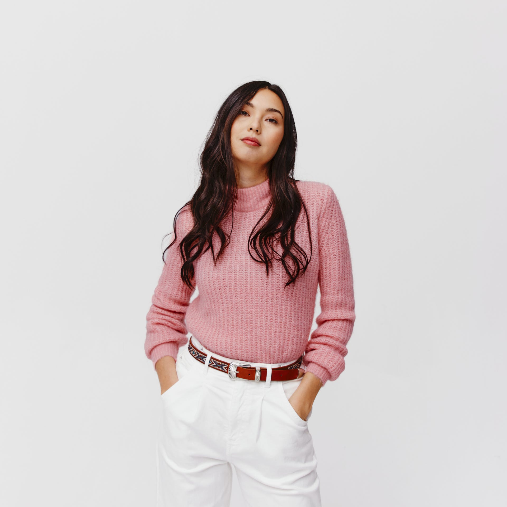 Gerippter Pullover