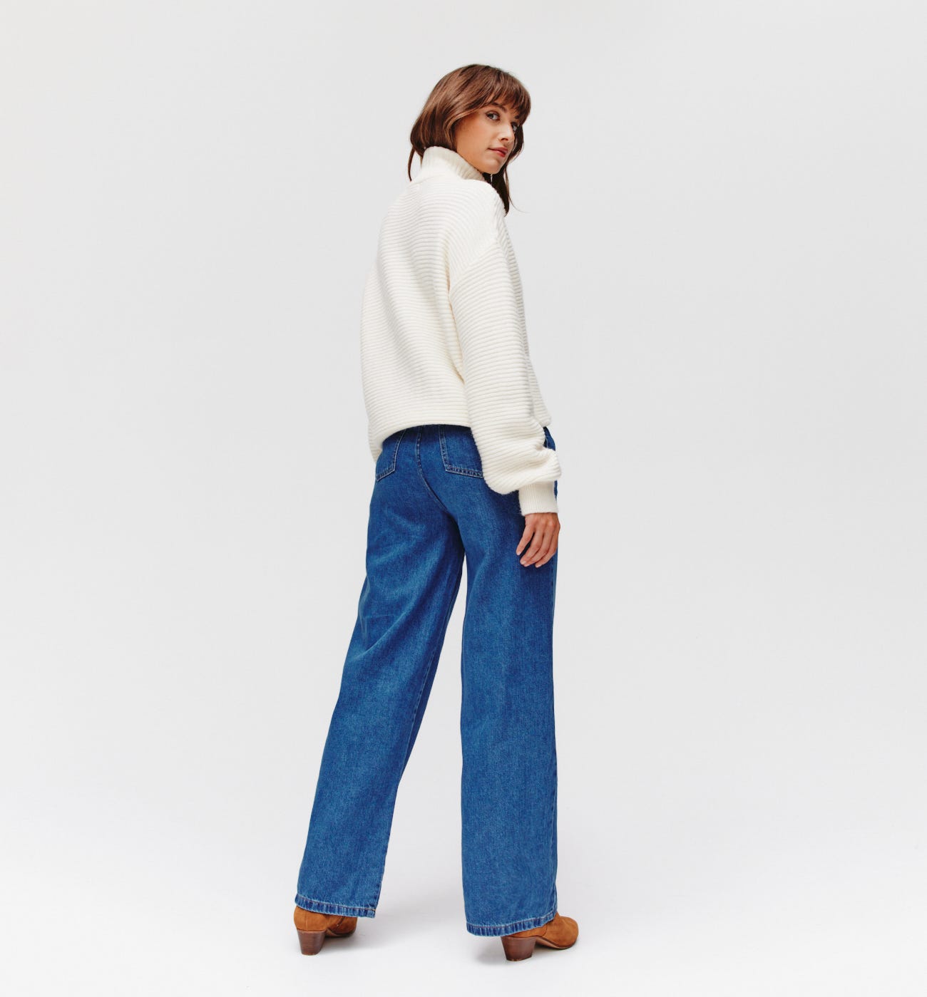 Trucker neckline cardigan