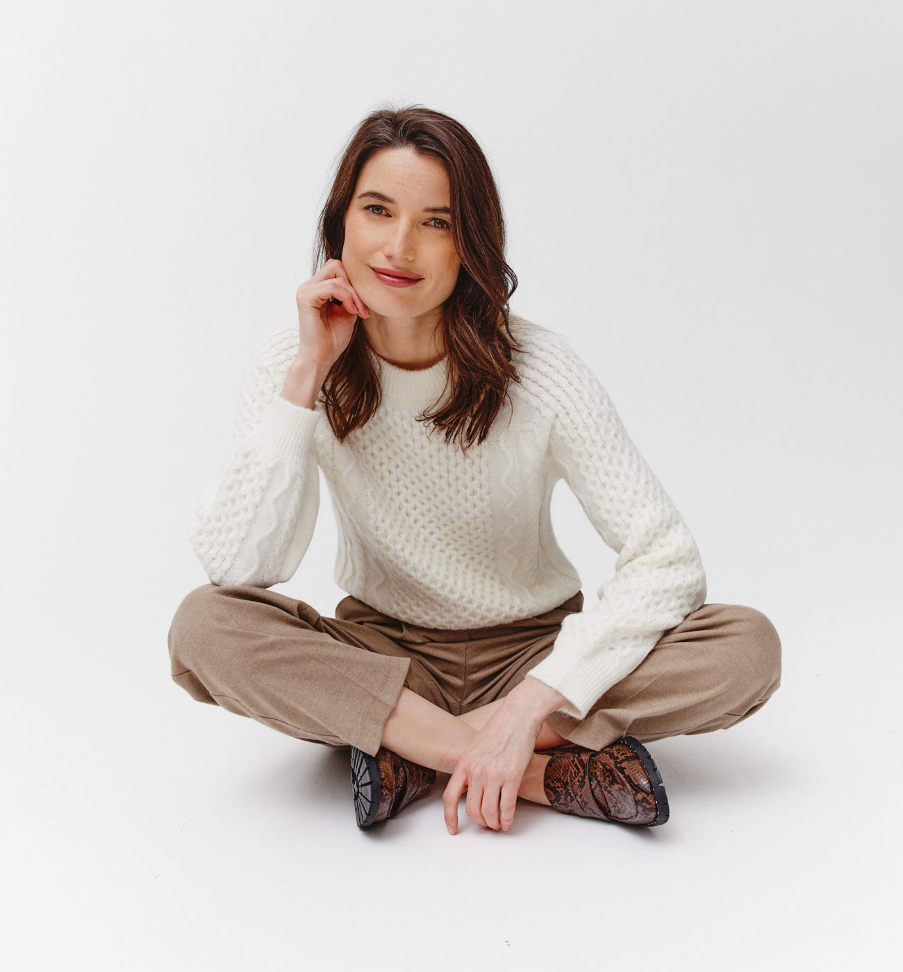 Pullover mit Zopfmuster