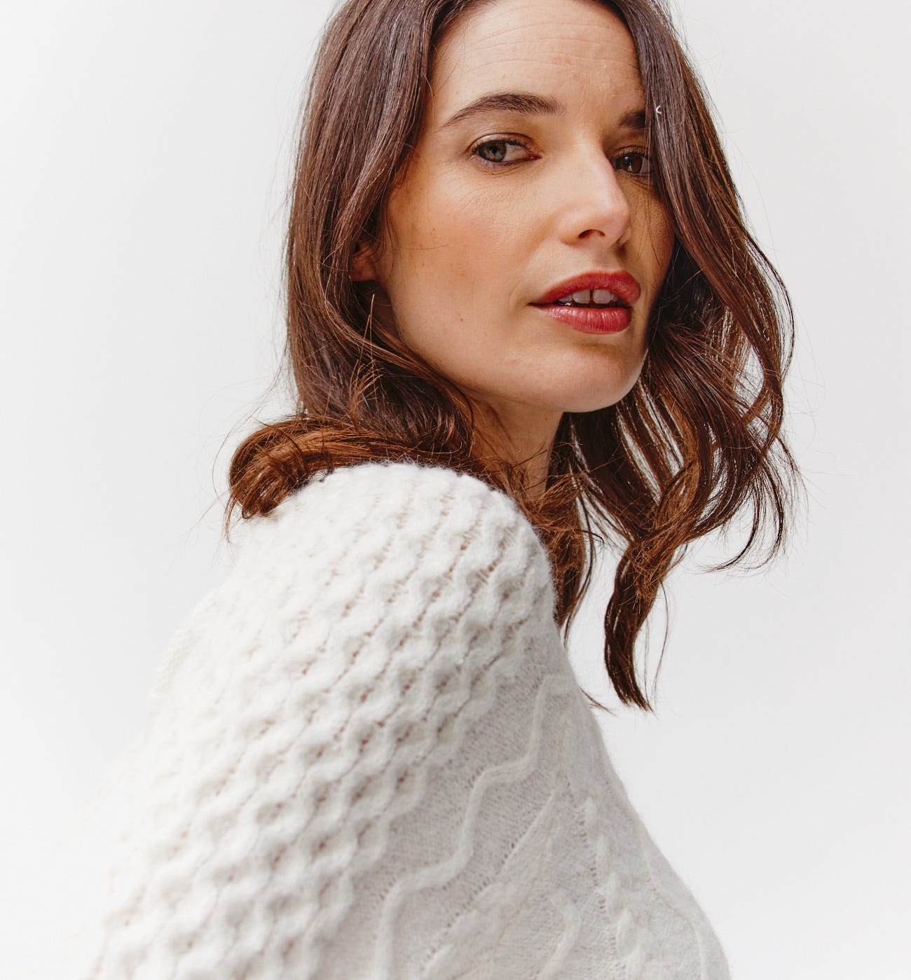 Pull torsadé fantaisie Femme