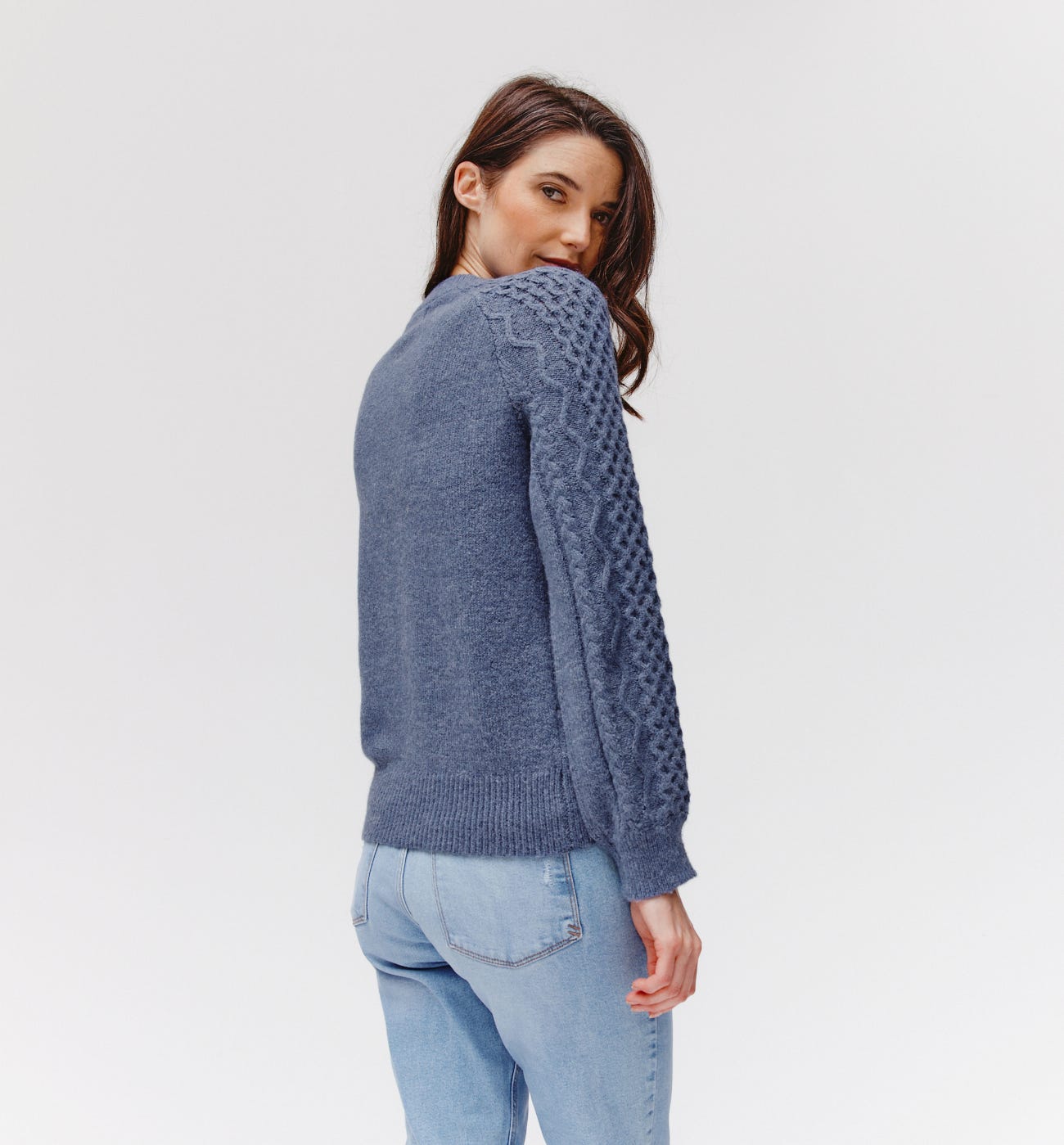 Pullover mit Zopfmuster