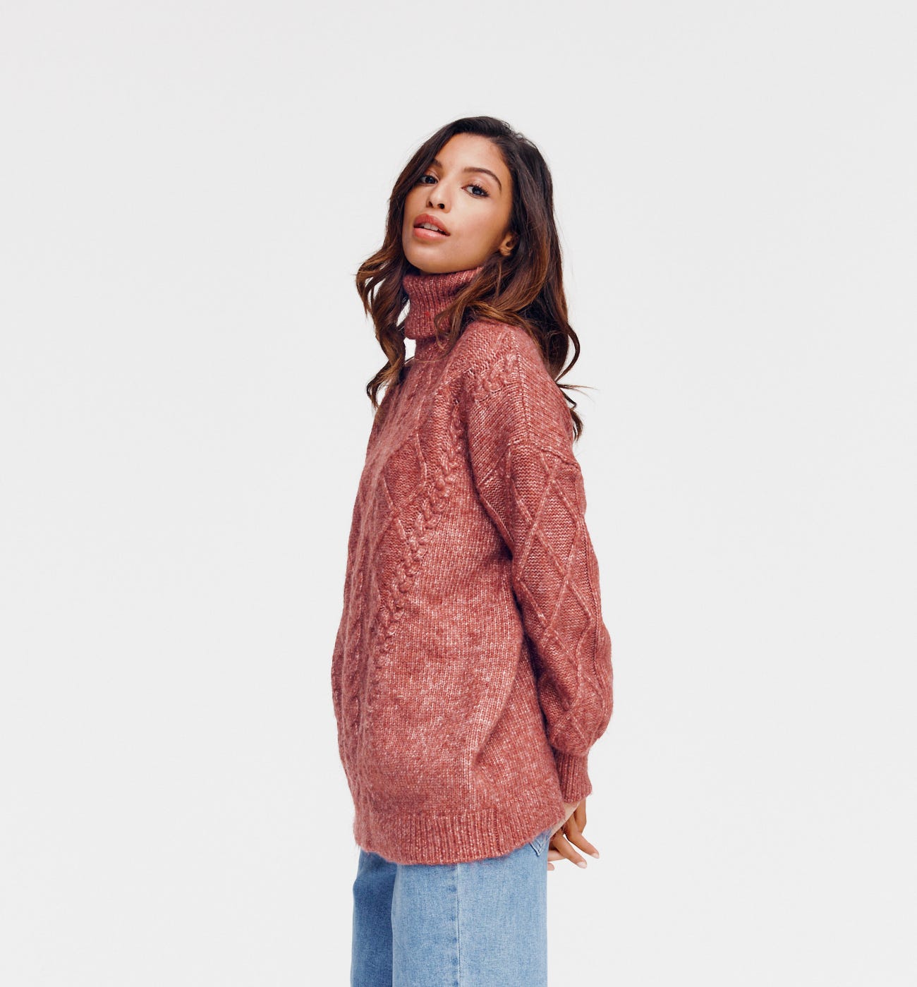 Sweter z golfem