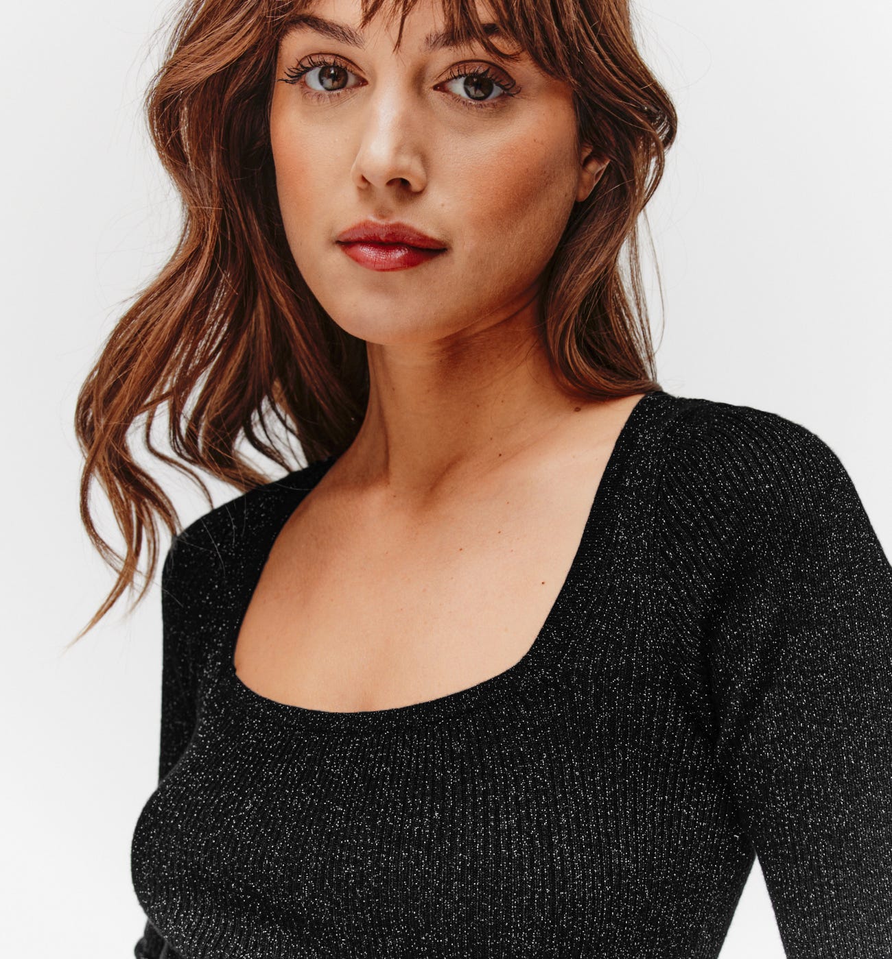 Maglia glitter coste