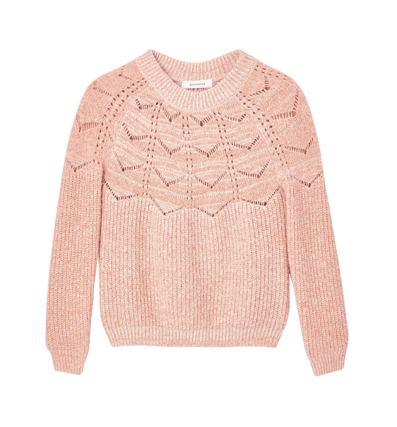 Maglia glitter a trafori