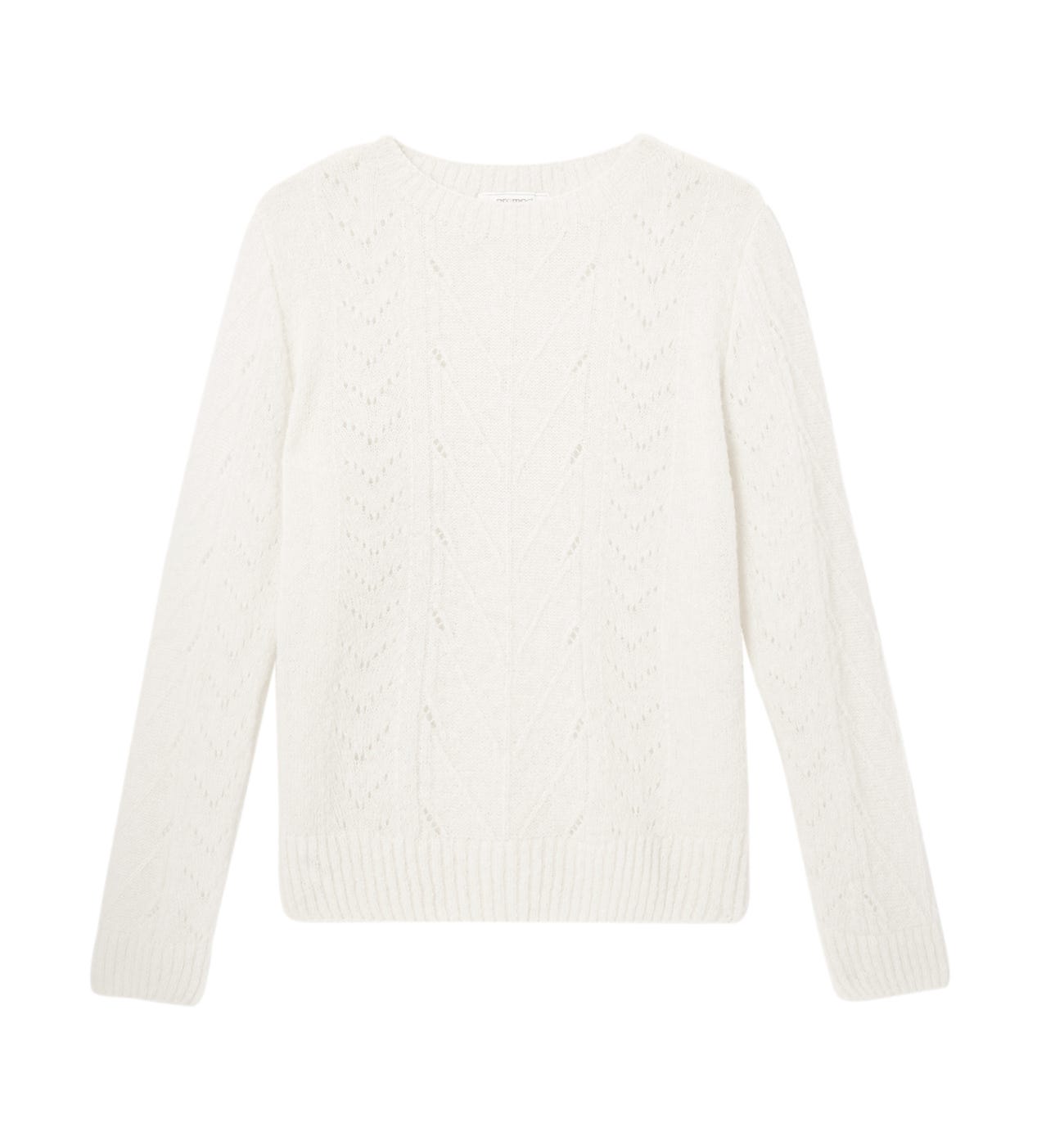 Maglia trafori alpaca mélange